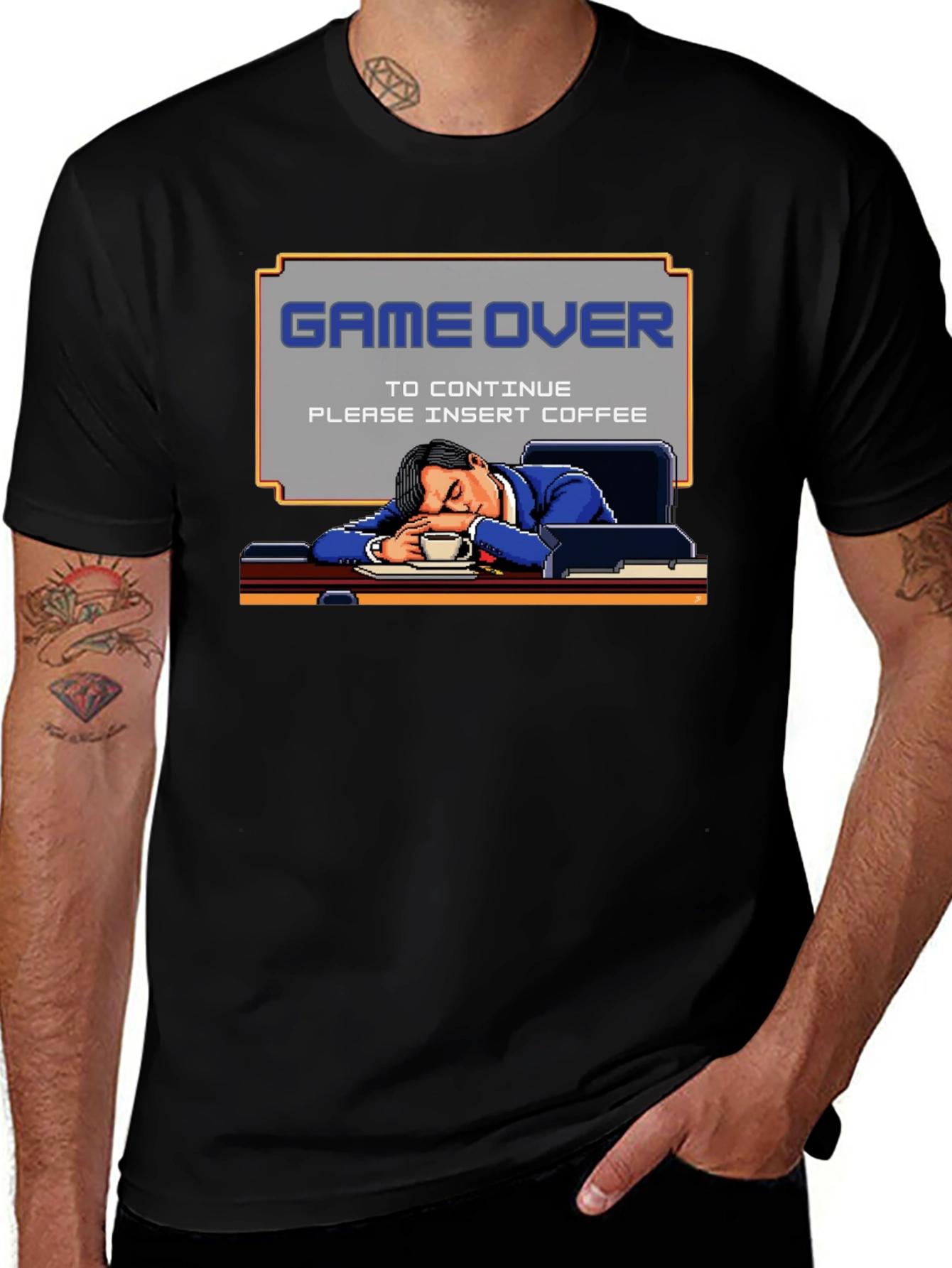 Game Over Insert Coffee T-Shirt