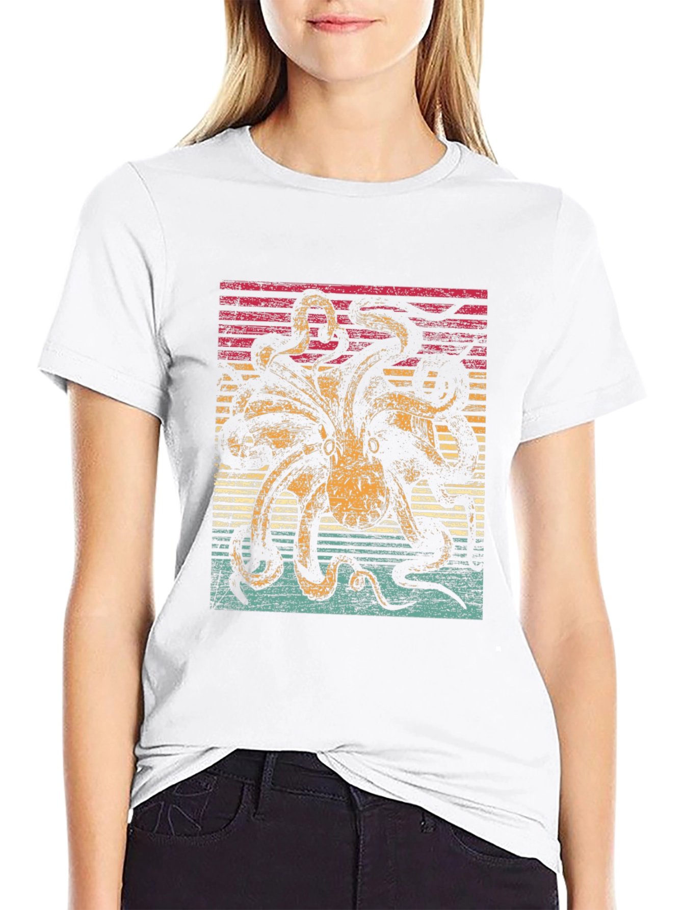 Retro Octopus Graphic Tee