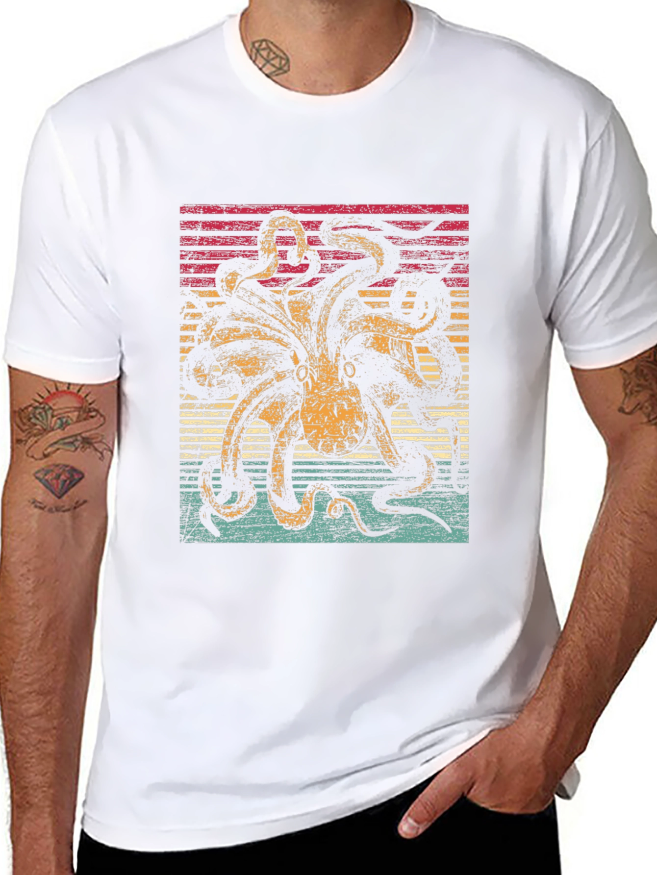 Retro Octopus Graphic Tee
