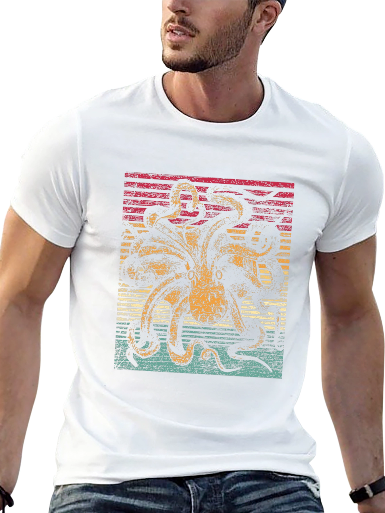 Retro Octopus Graphic Tee
