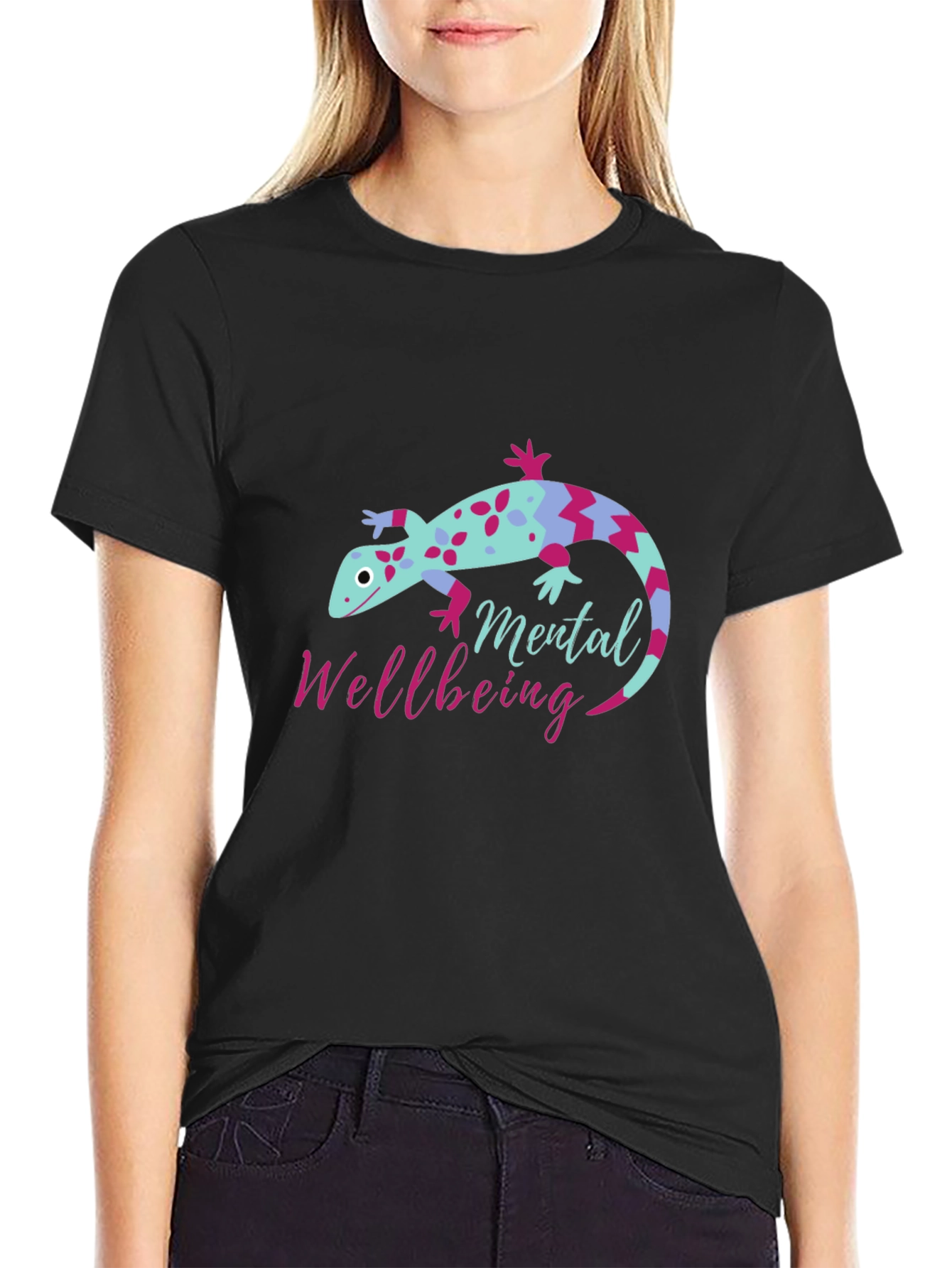 Mental Wellbeing Lizard Graphic Tee