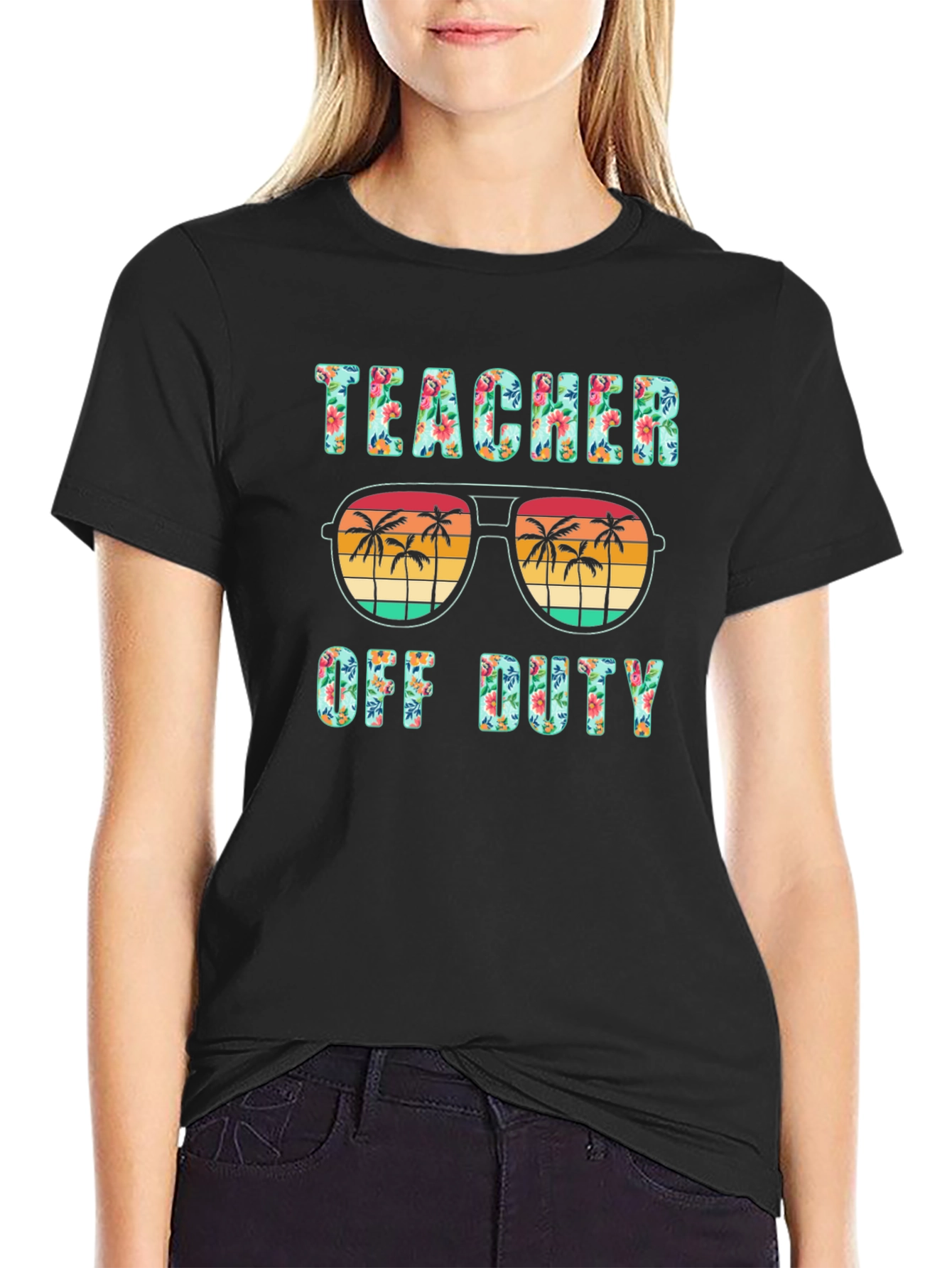 Teacher Off Duty Graphic T-Shirt - Summer Vacation