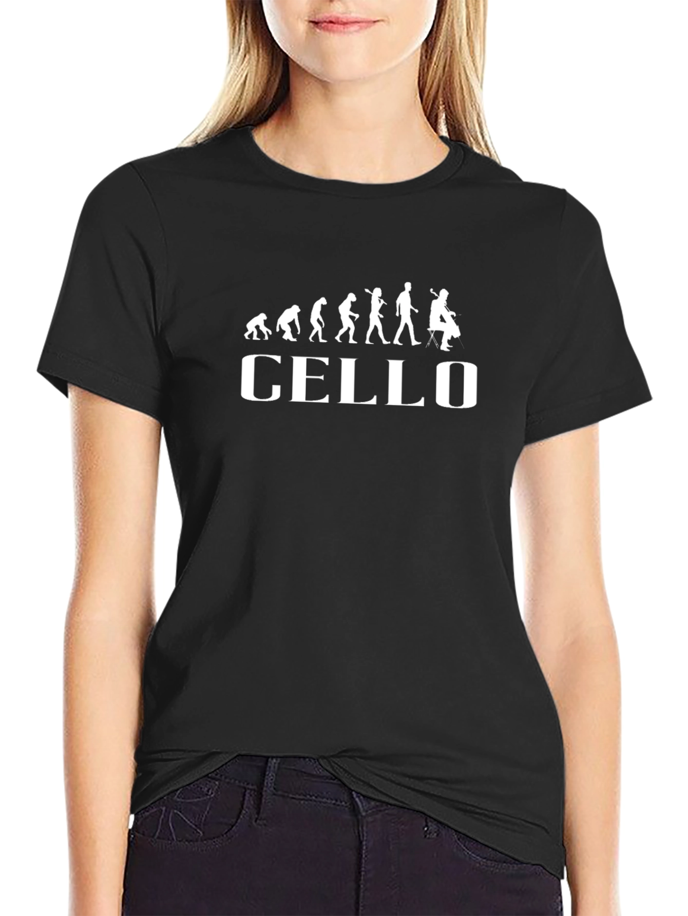 Cello Evolution Graphic T-Shirt - Musician Gift