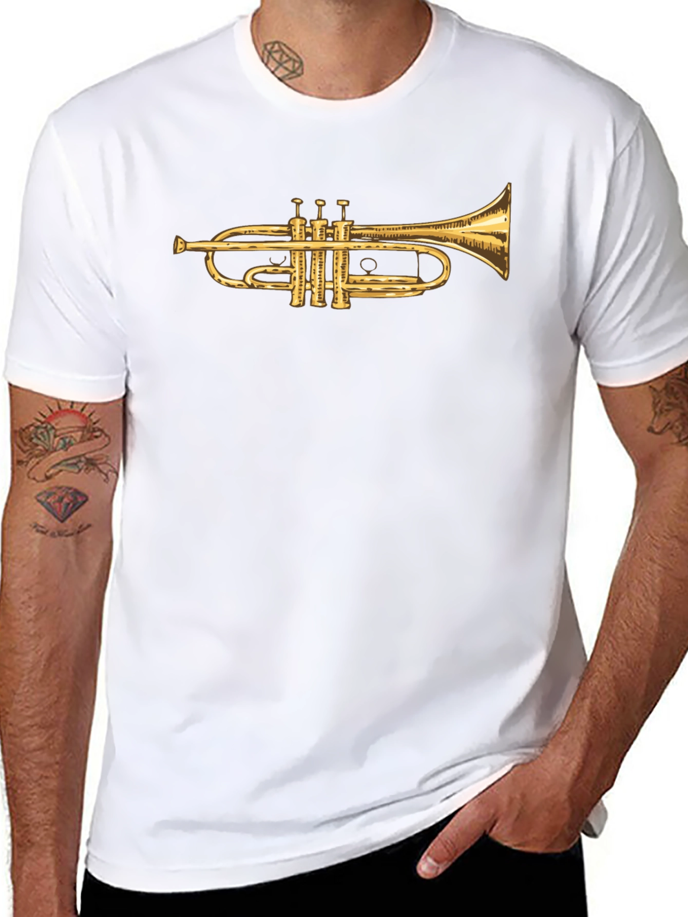 Trumpet Graphic T-Shirt - Musicians Tee