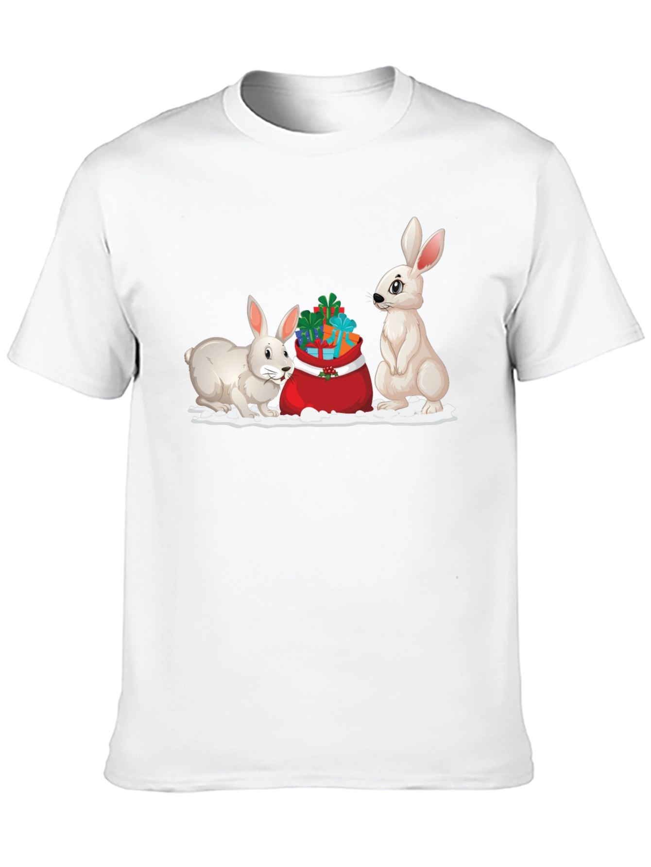 Festive Rabbit Holiday T-Shirt
