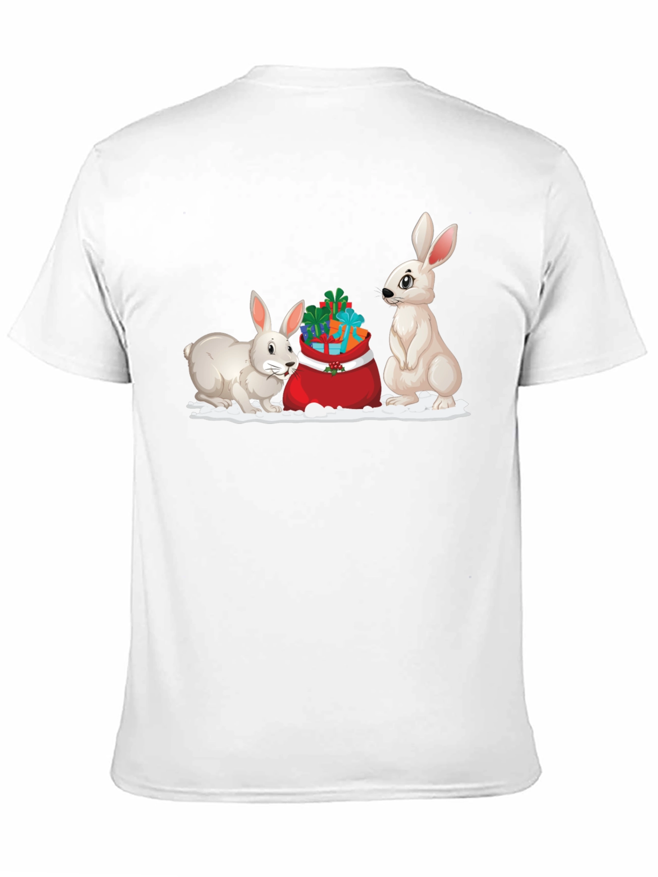 Festive Rabbit Holiday T-Shirt