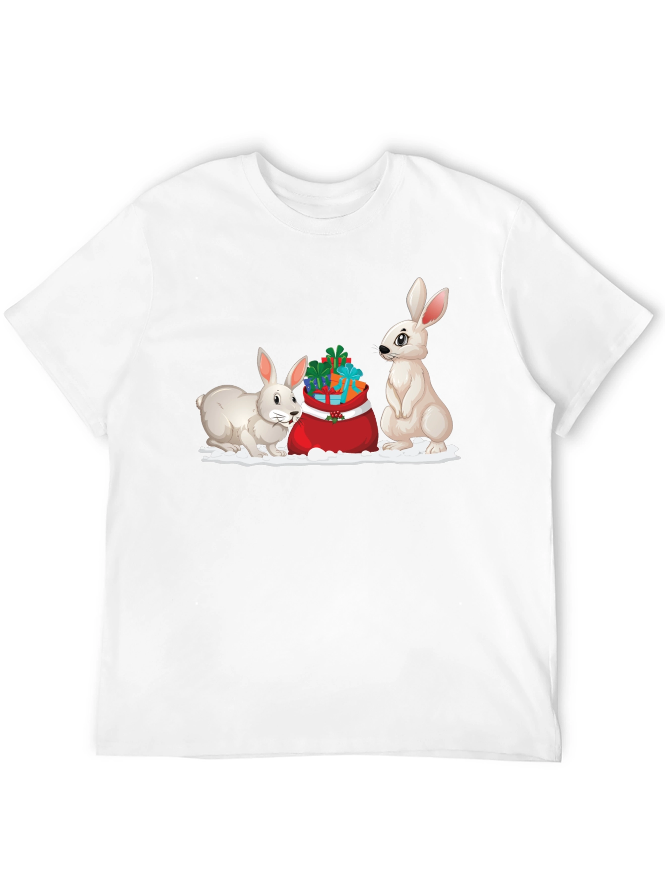 Festive Rabbit Holiday T-Shirt