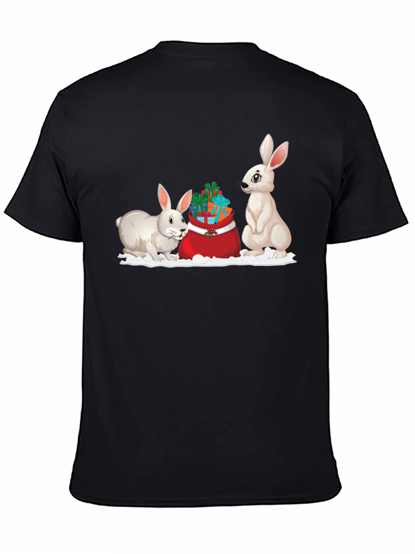 Festive Rabbit Holiday T-Shirt