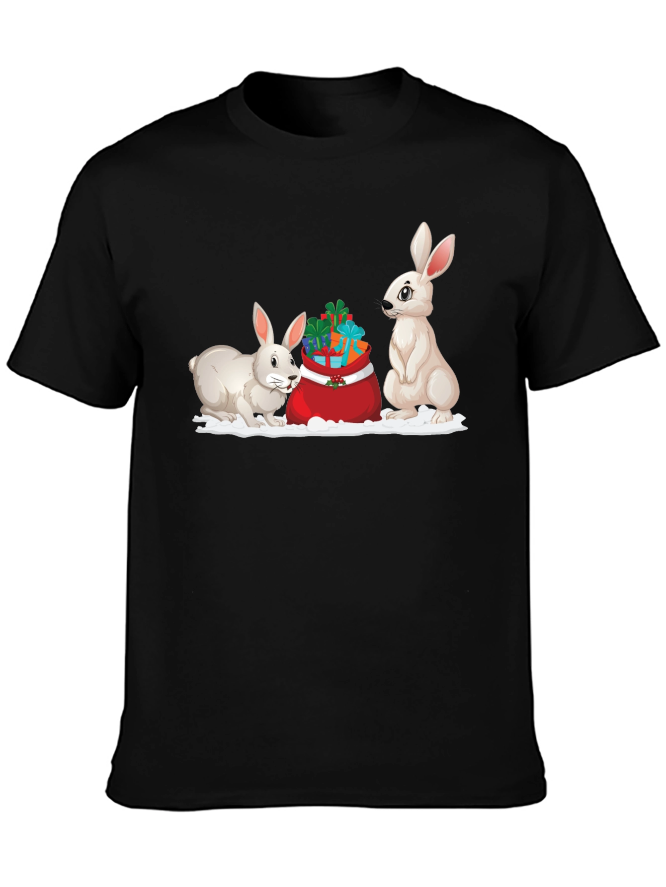 Festive Rabbit Holiday T-Shirt