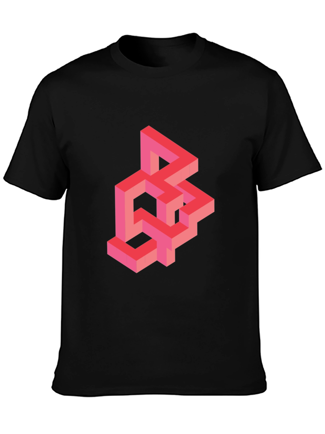 Geometric Illusion T-Shirt - Abstract Design