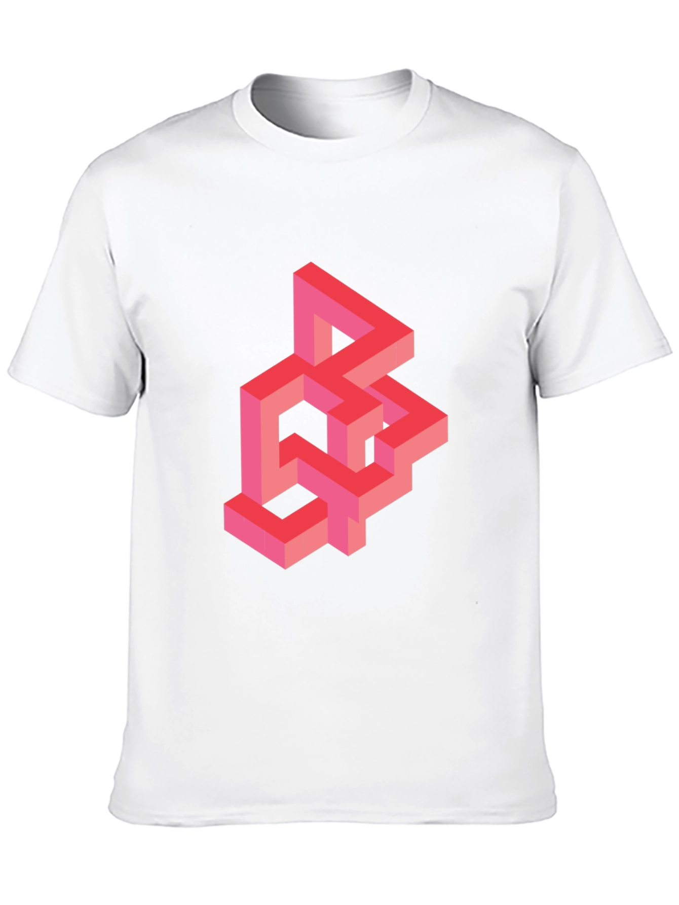 Geometric Illusion T-Shirt - Abstract Design