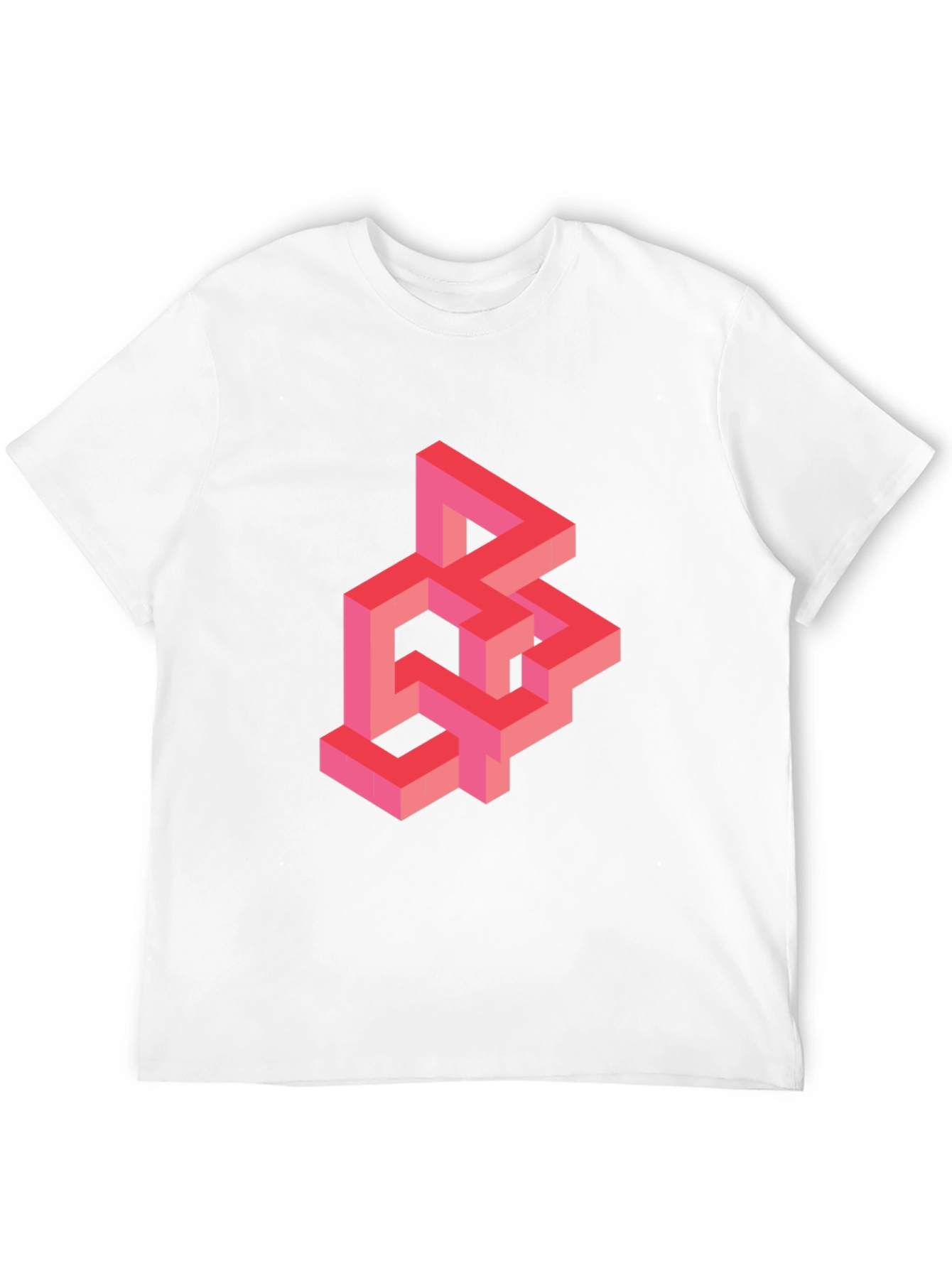Geometric Illusion T-Shirt - Abstract Design