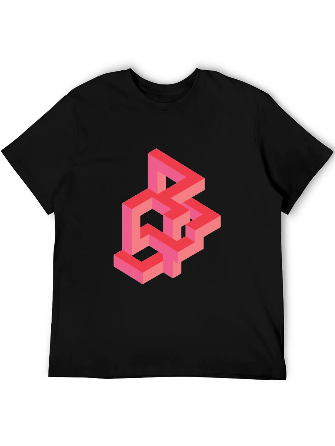 Geometric Illusion T-Shirt - Abstract Design