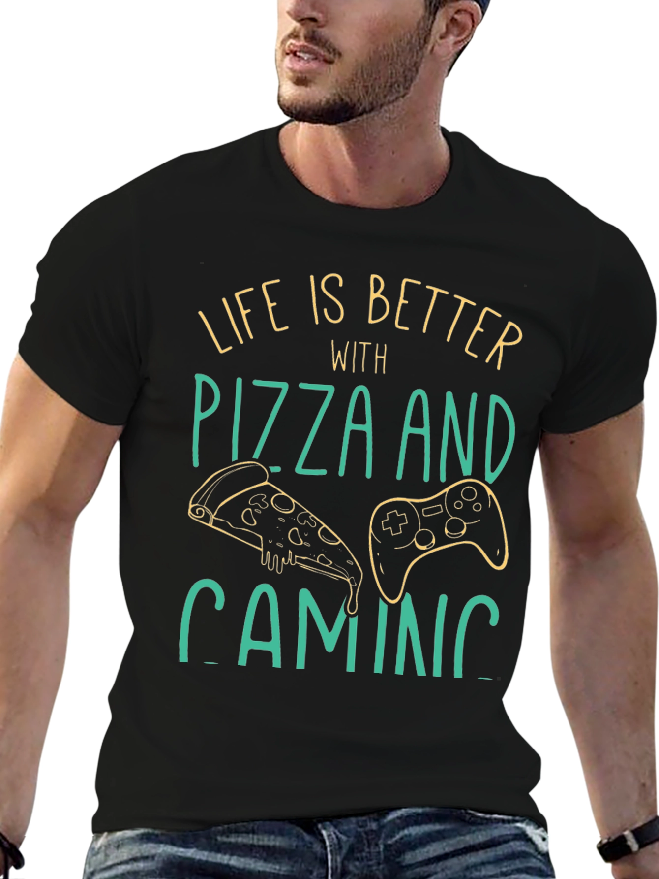 Life is Better with Pizza and Gaming T-Shirt