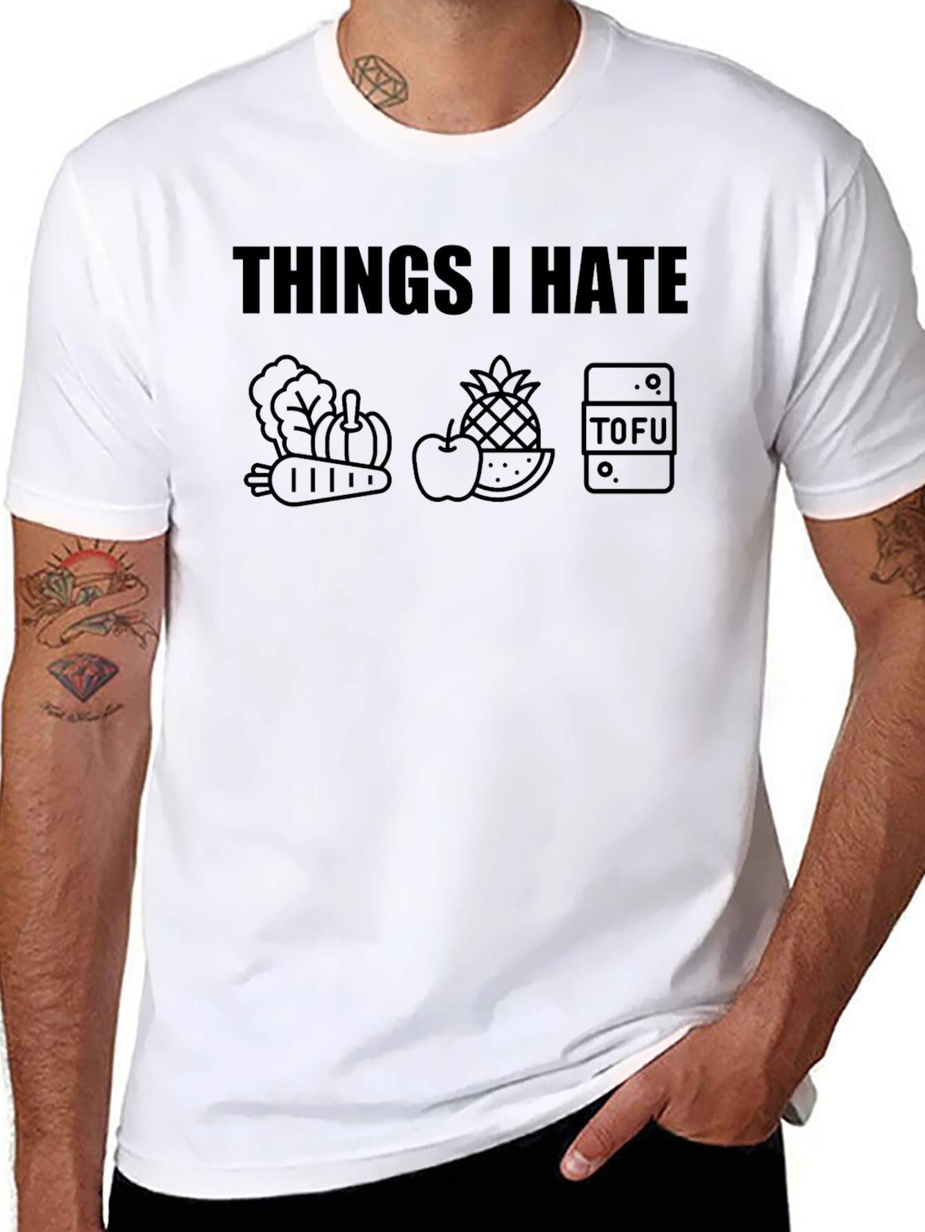 Things I Hate T-Shirt - Vegan Haters Tee