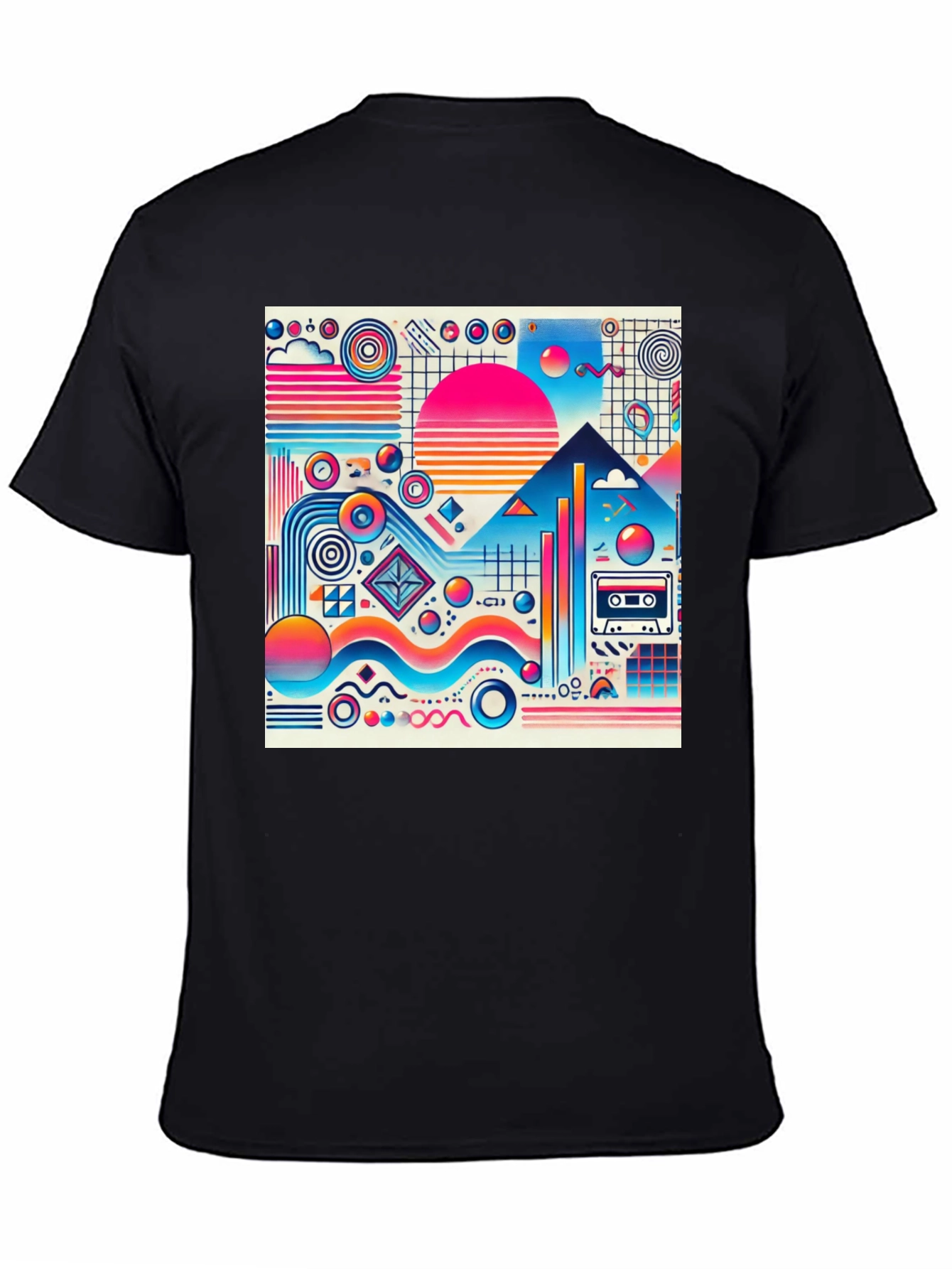 Retro Wave T-Shirt - Vibrant 80s Style