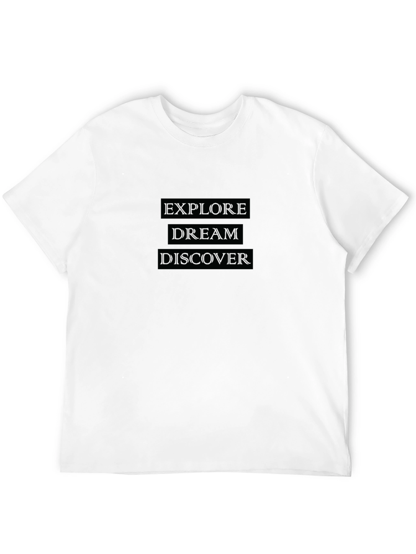 Explore Dream Discover Black T-Shirt