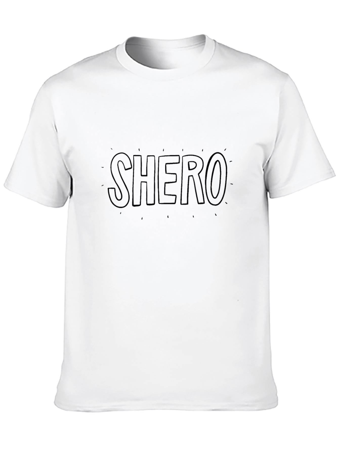 SHERO Graphic Tee - Black Cotton Comfort Fit