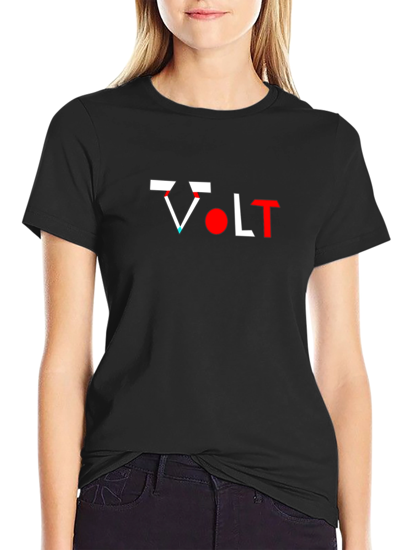 VOLT Graphic Print Black T-Shirt - Modern Streetwear