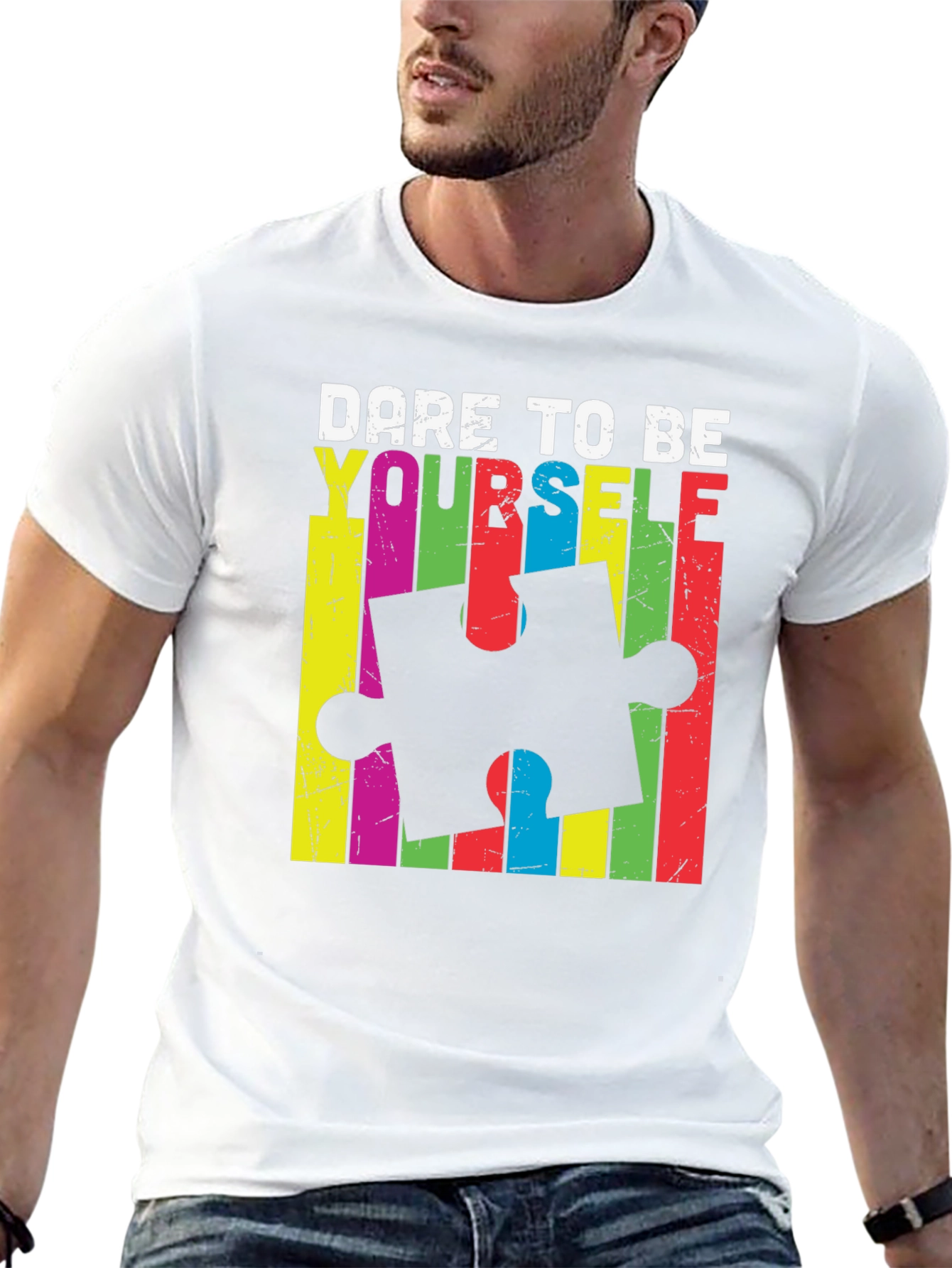 Dare to Be Yourself Autism Awareness T-Shirt
