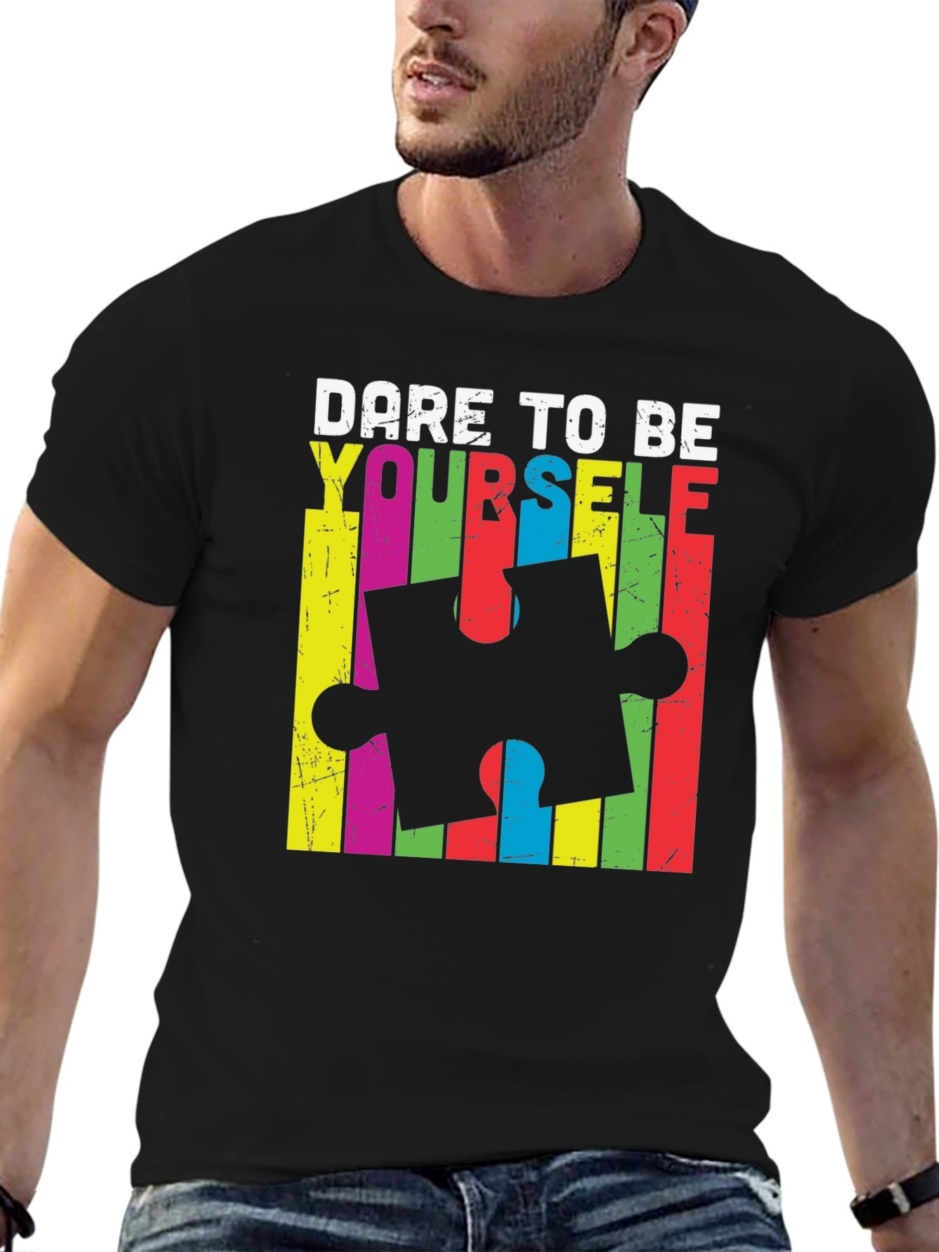 Dare to Be Yourself Autism Awareness T-Shirt