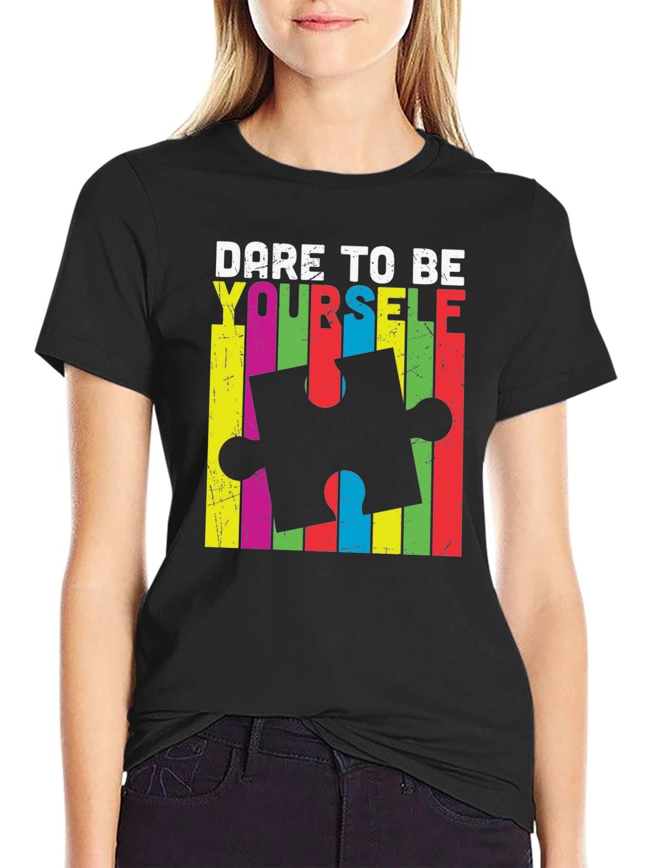 Dare to Be Yourself Autism Awareness T-Shirt