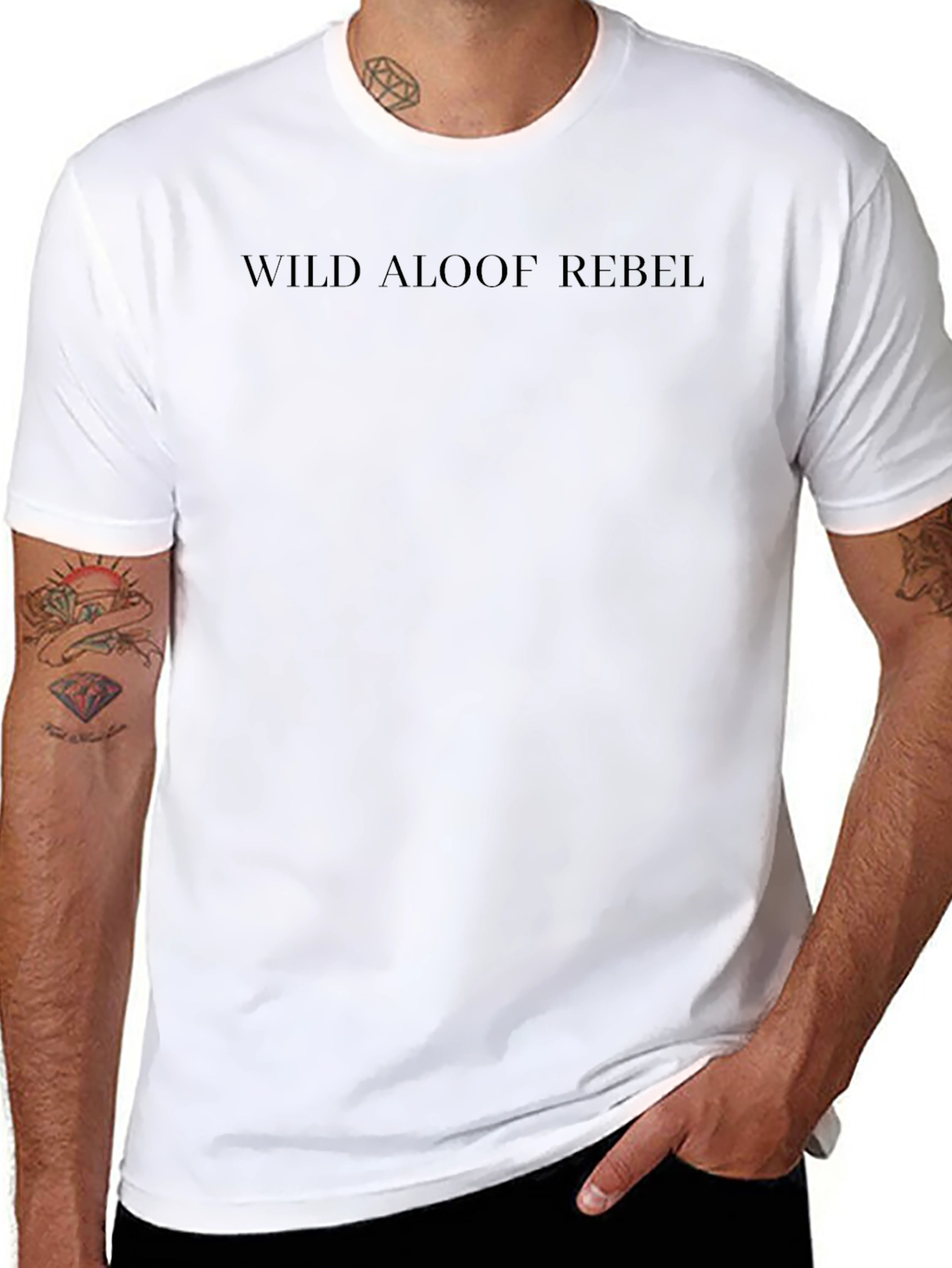 Wild Aloof Rebel Black T-Shirt