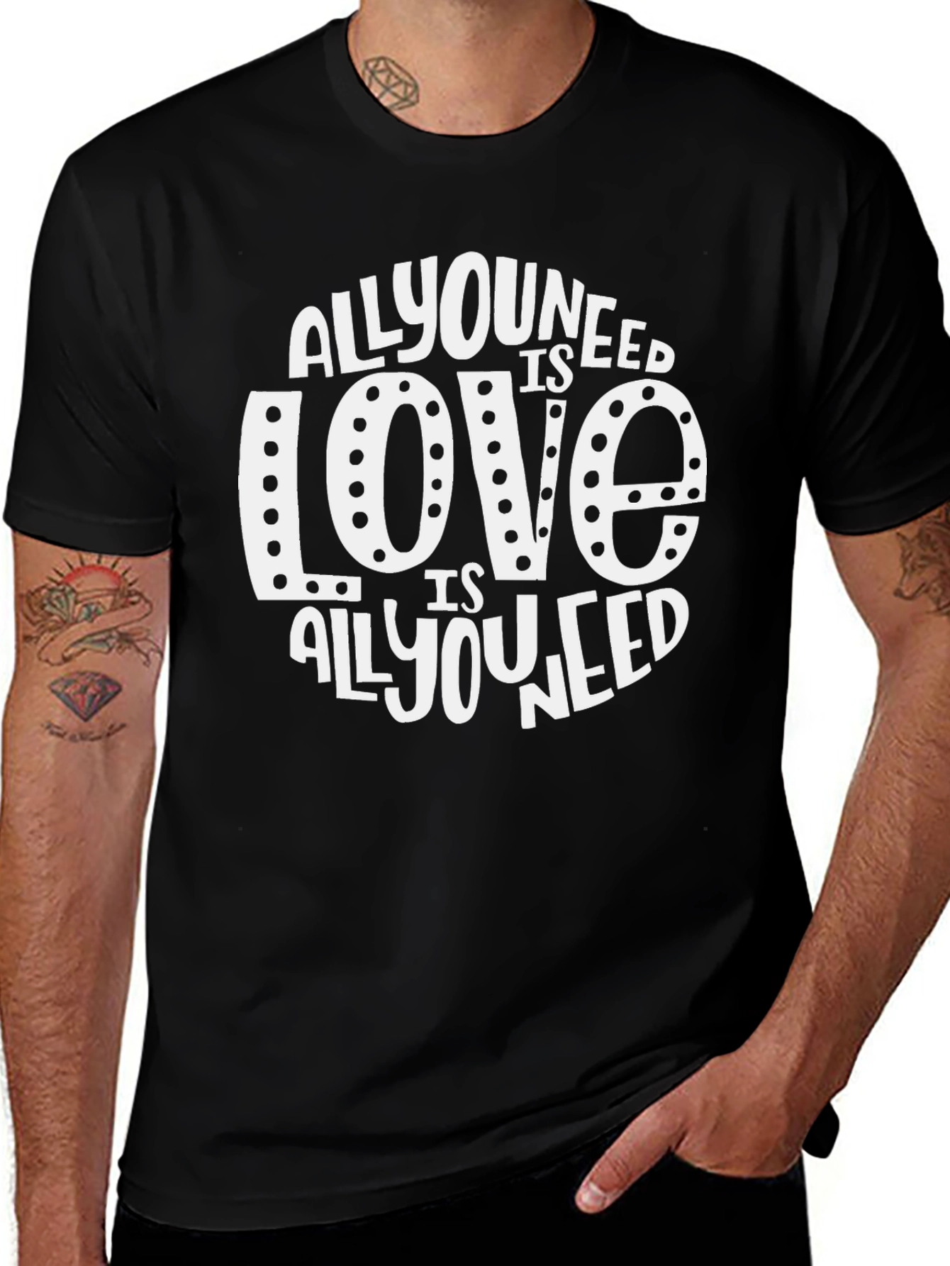 All You Need is Love T-Shirt - Black