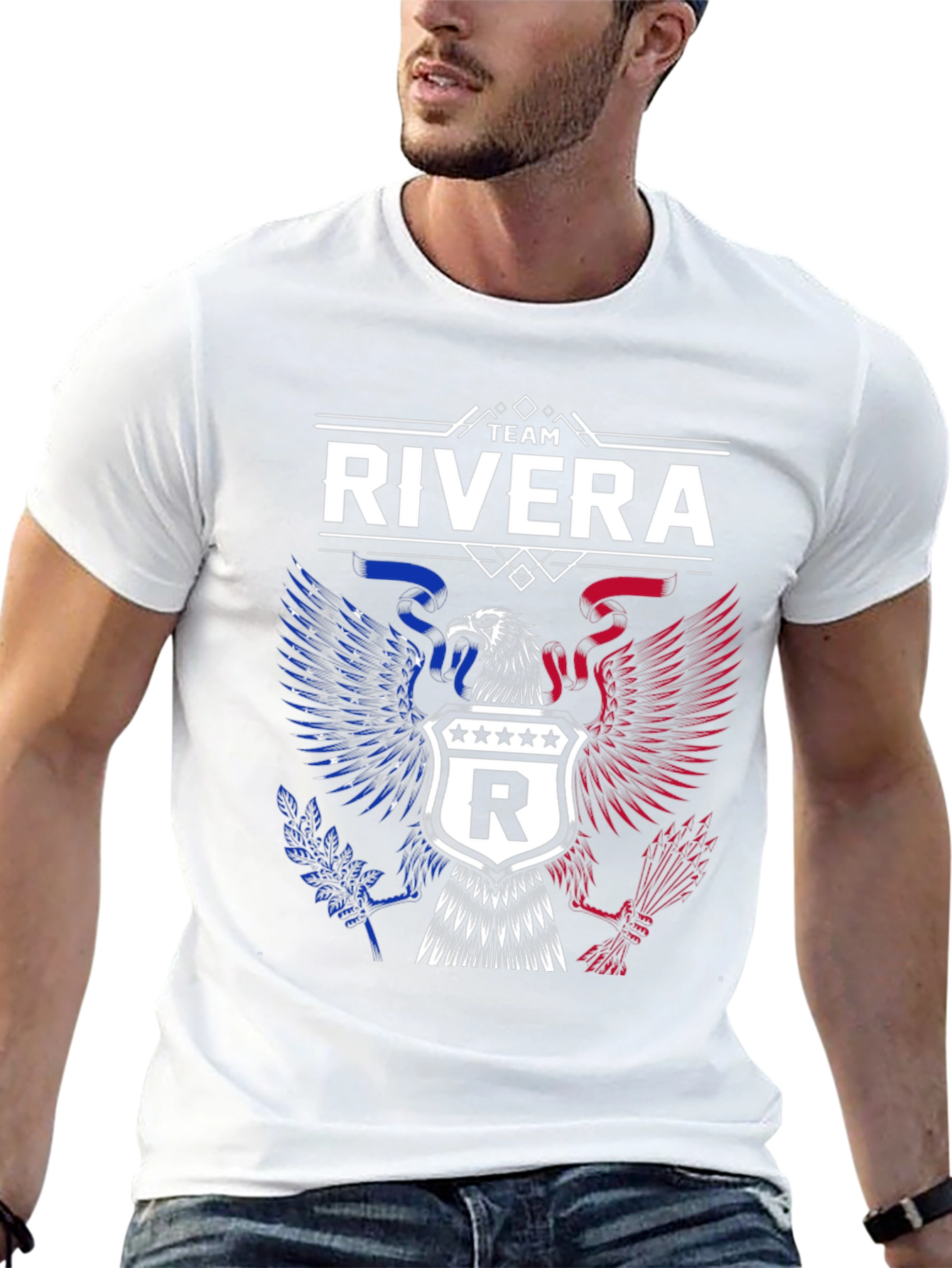 Team Rivera Eagle Crest Graphic T-Shirt