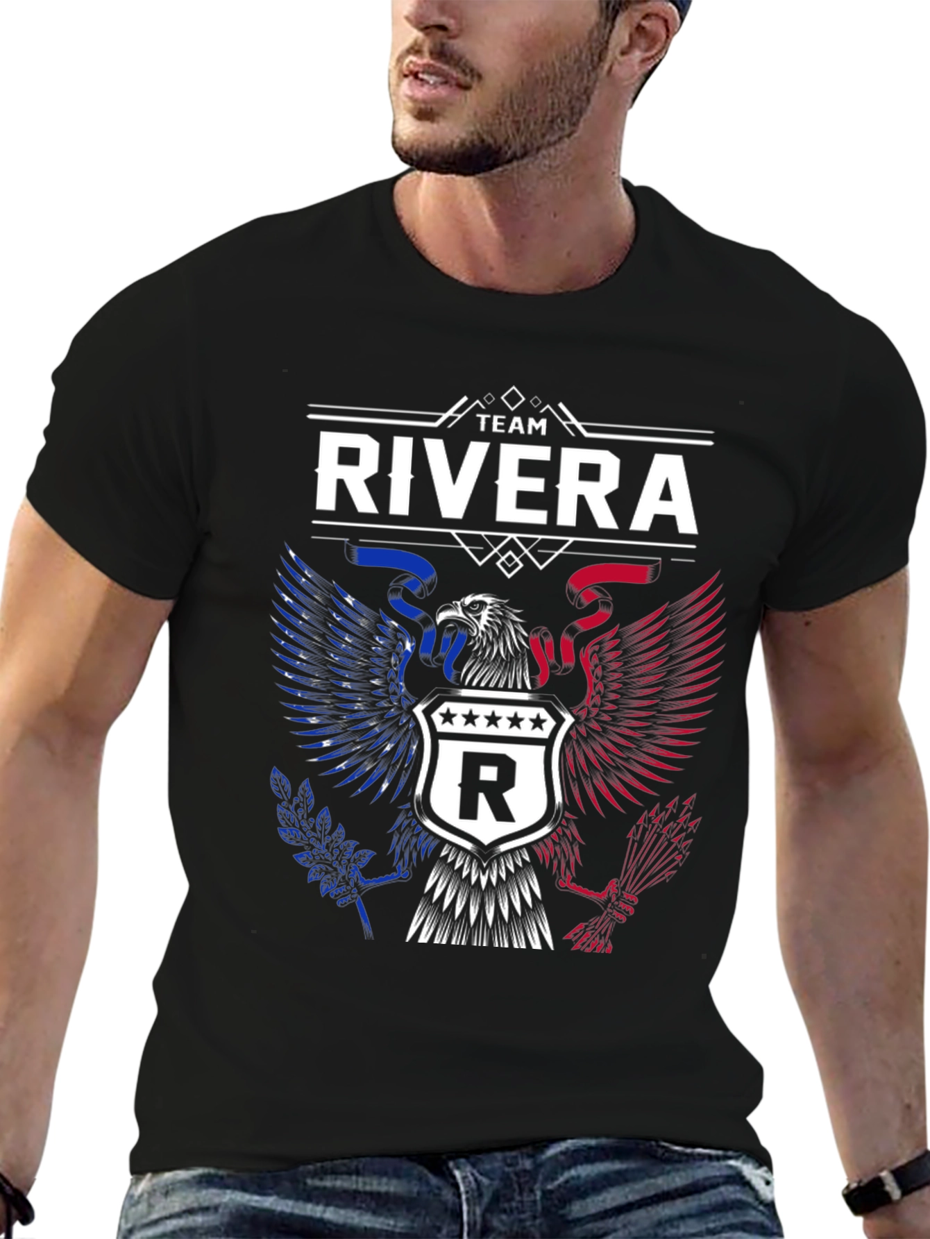 Team Rivera Eagle Crest Graphic T-Shirt