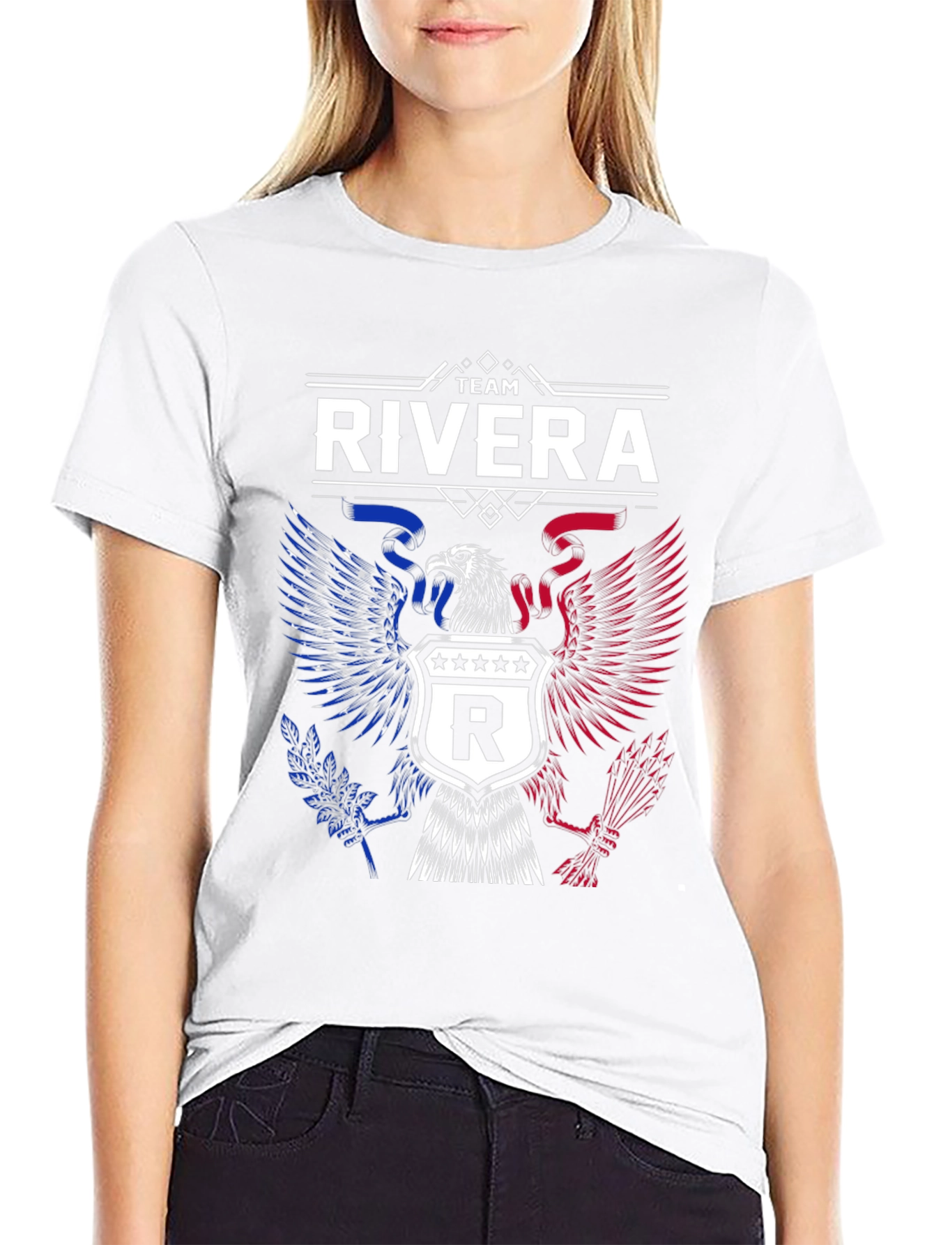 Team Rivera Eagle Crest Graphic T-Shirt