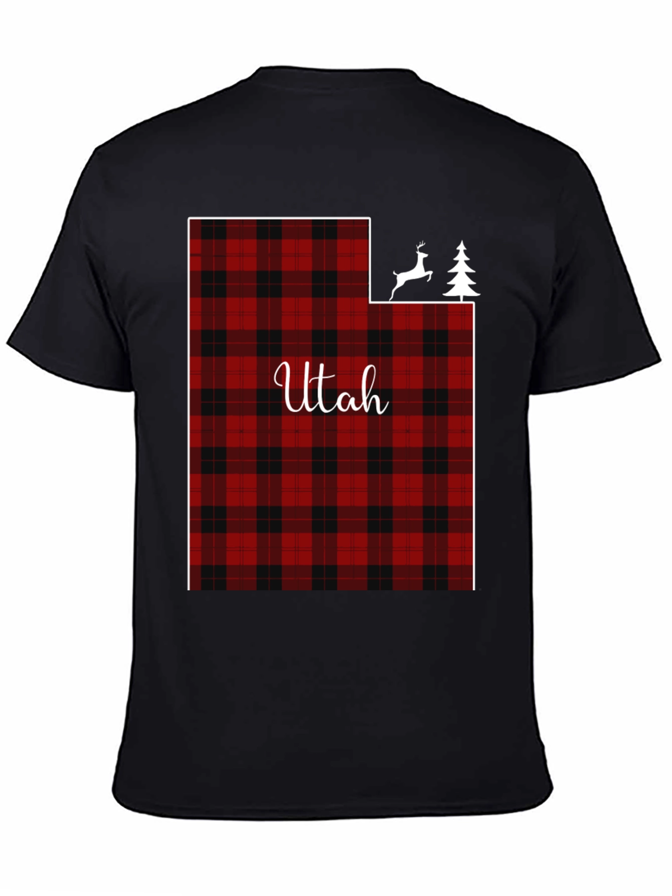 Utah Plaid State T-Shirt