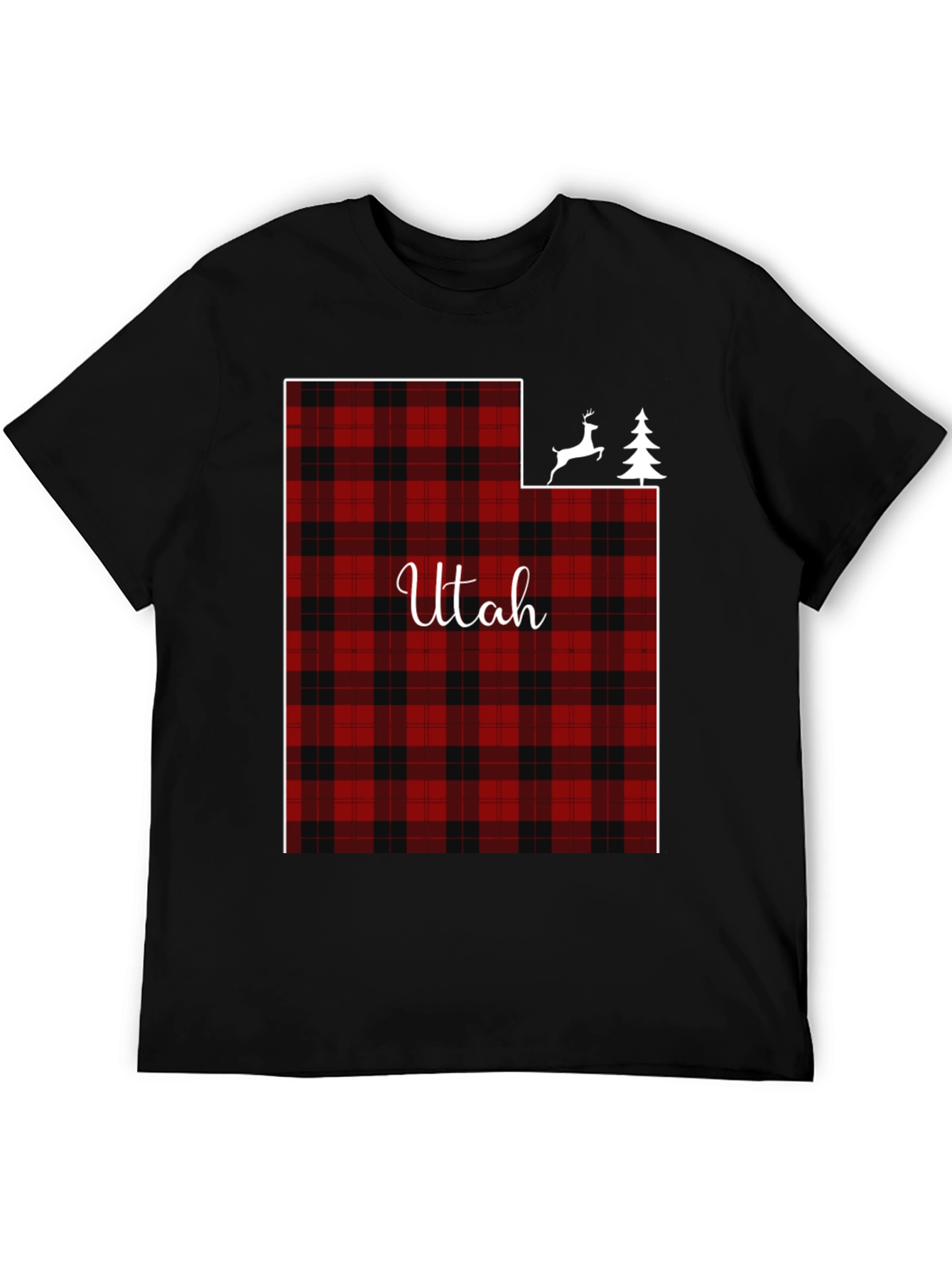 Utah Plaid State T-Shirt