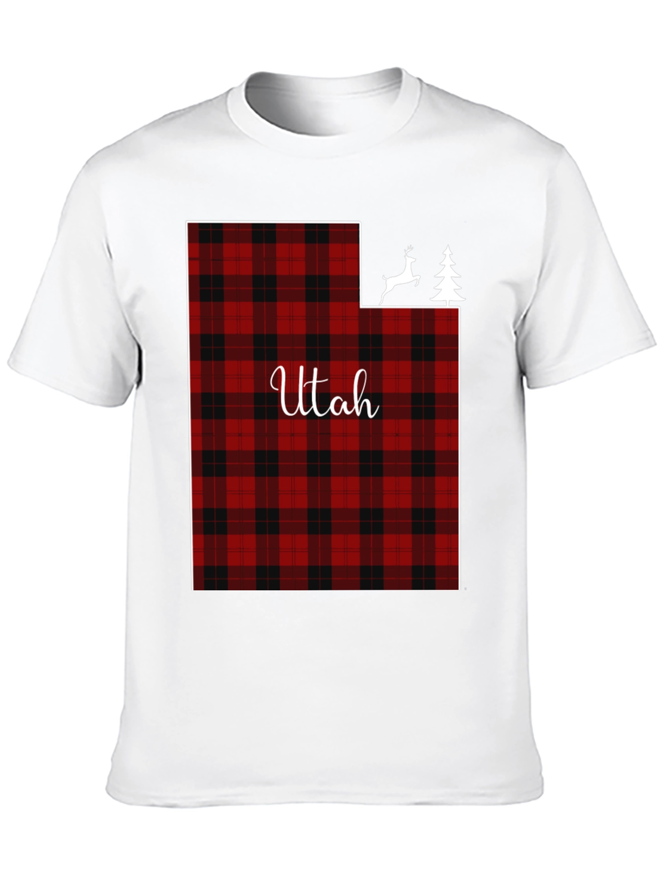 Utah Plaid State T-Shirt