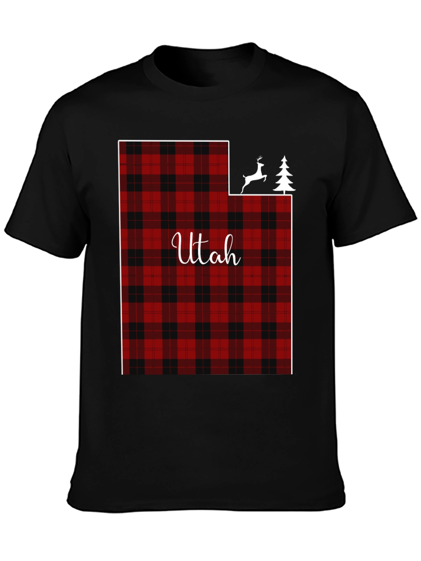 Utah Plaid State T-Shirt