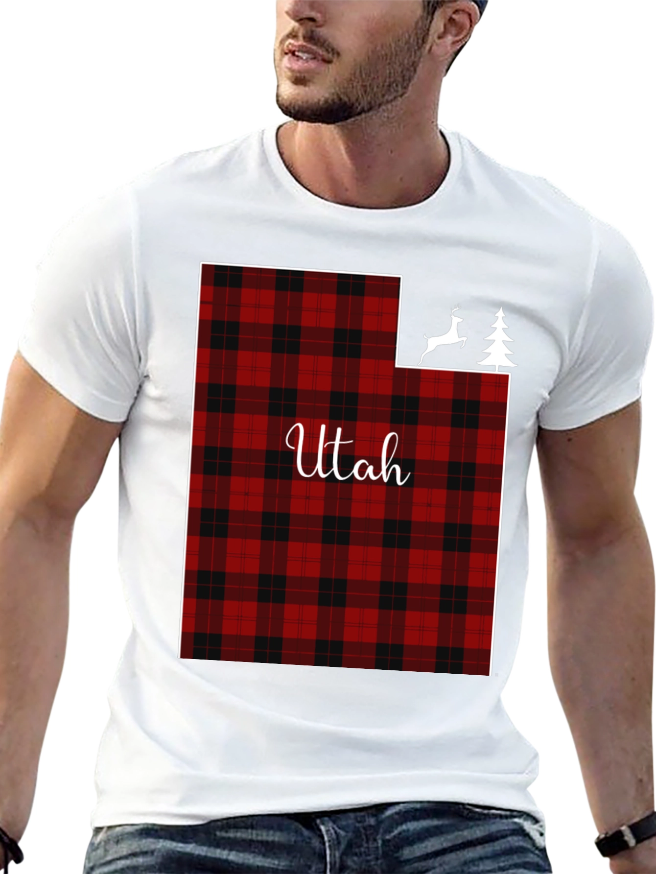 Utah Plaid State T-Shirt