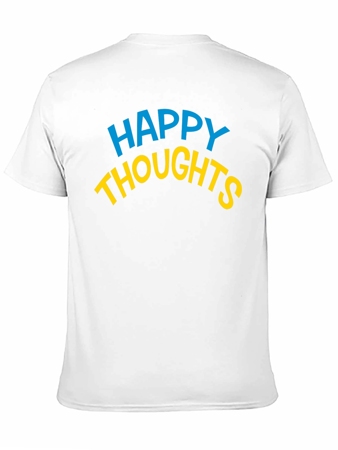 Happy Thoughts Graphic Tee - Soft Black Cotton T-Shirt