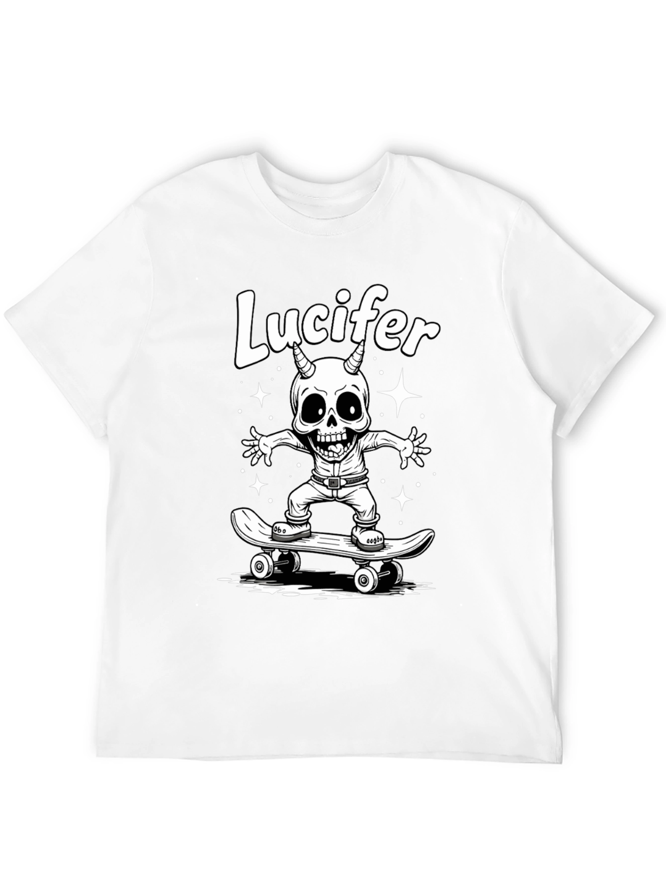Lucifer Skateboarder Graphic T-Shirt