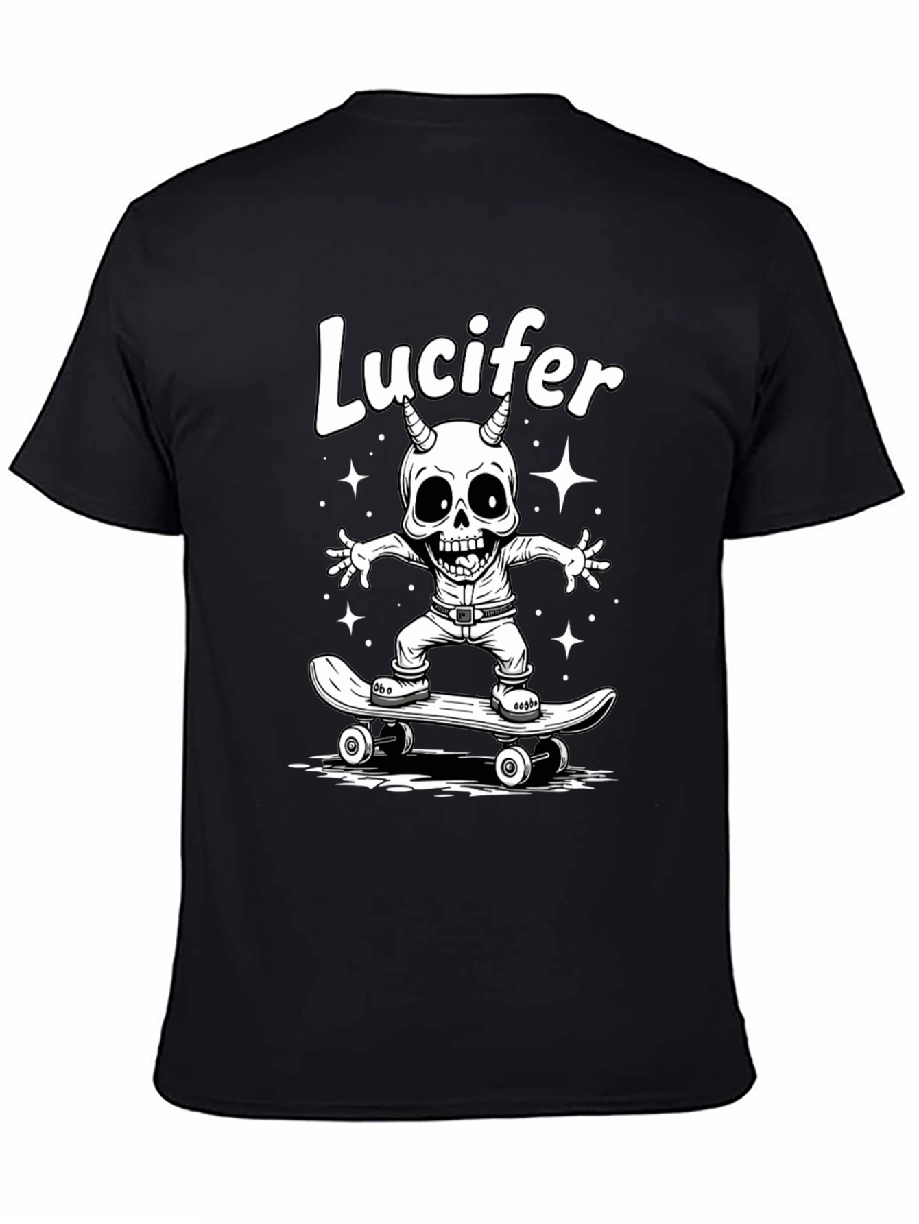 Lucifer Skateboarder Graphic T-Shirt