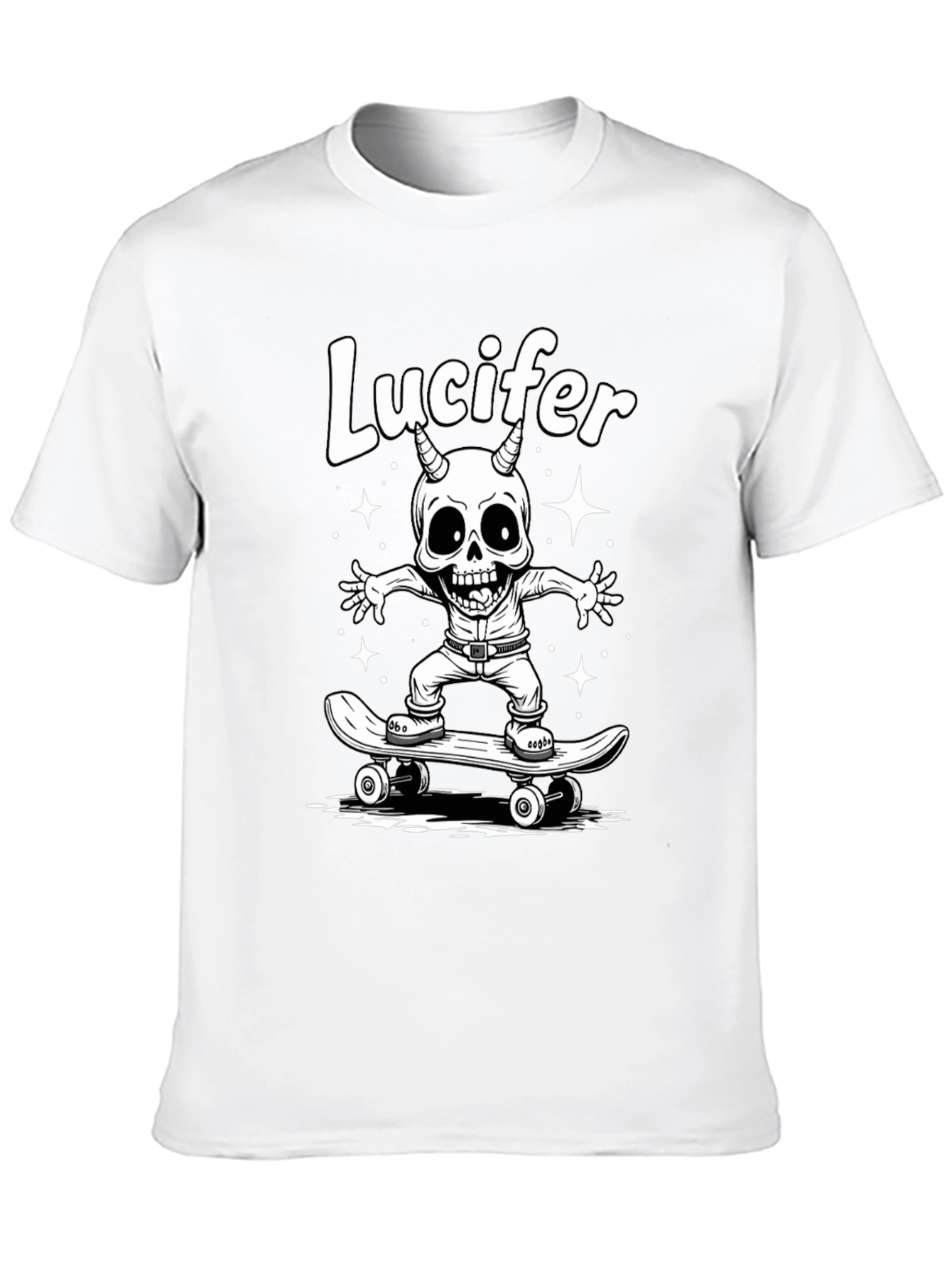 Lucifer Skateboarder Graphic T-Shirt
