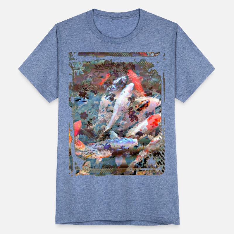 Japan Koi Fish Pond Collage Art 88