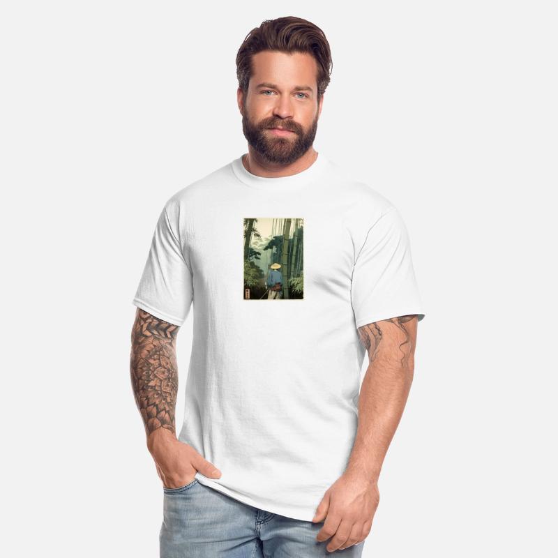 Japanese Bamboo Grove Woodblock ritual Nature