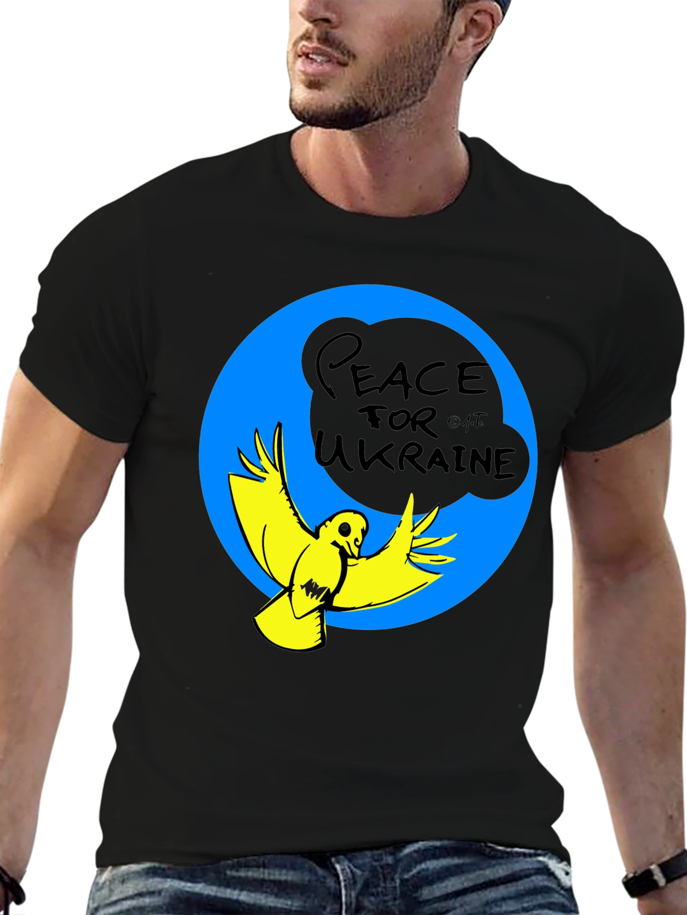 Peace for Ukraine T-Shirt - Dove Graphic Tee