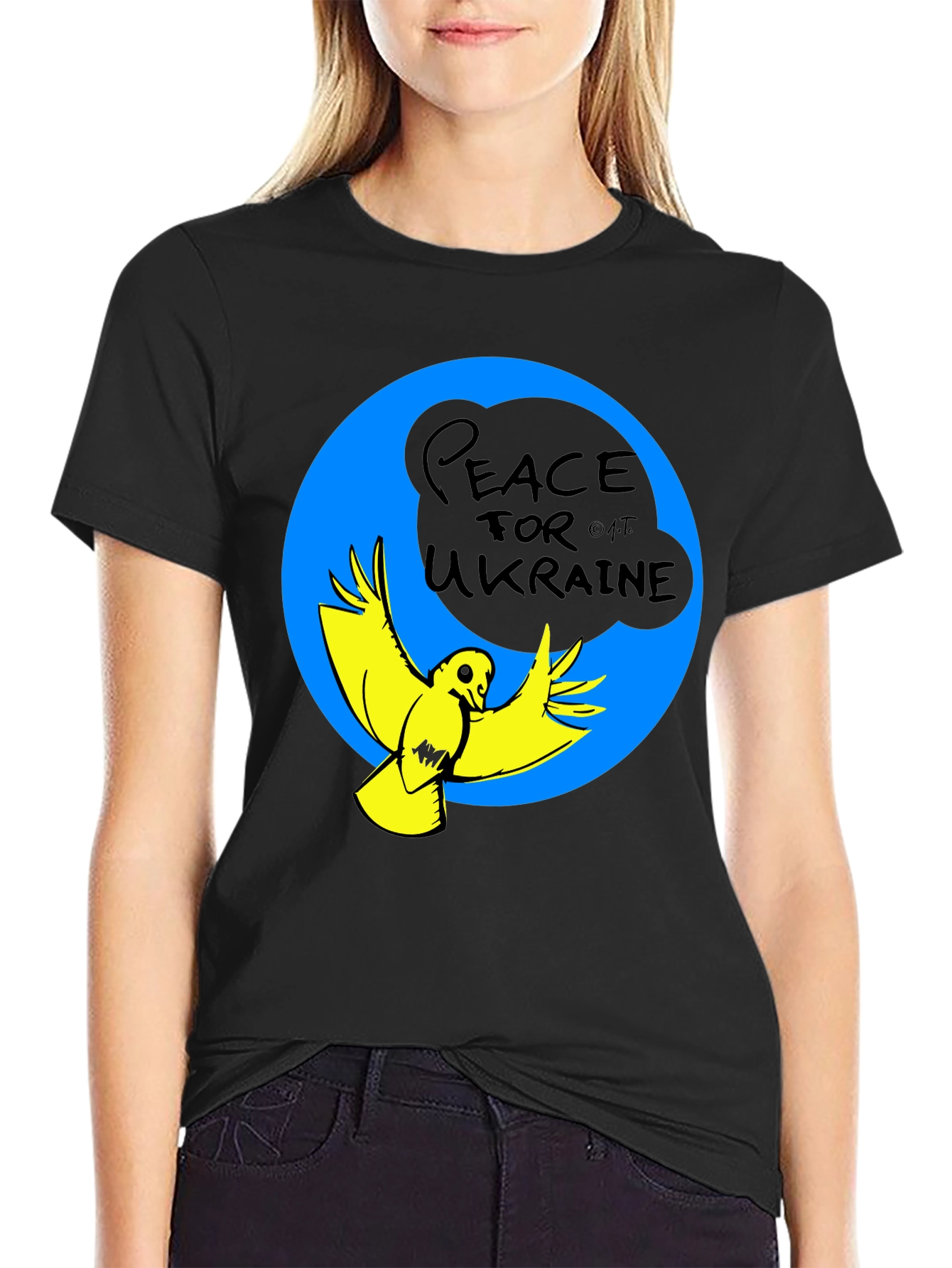 Peace for Ukraine T-Shirt - Dove Graphic Tee