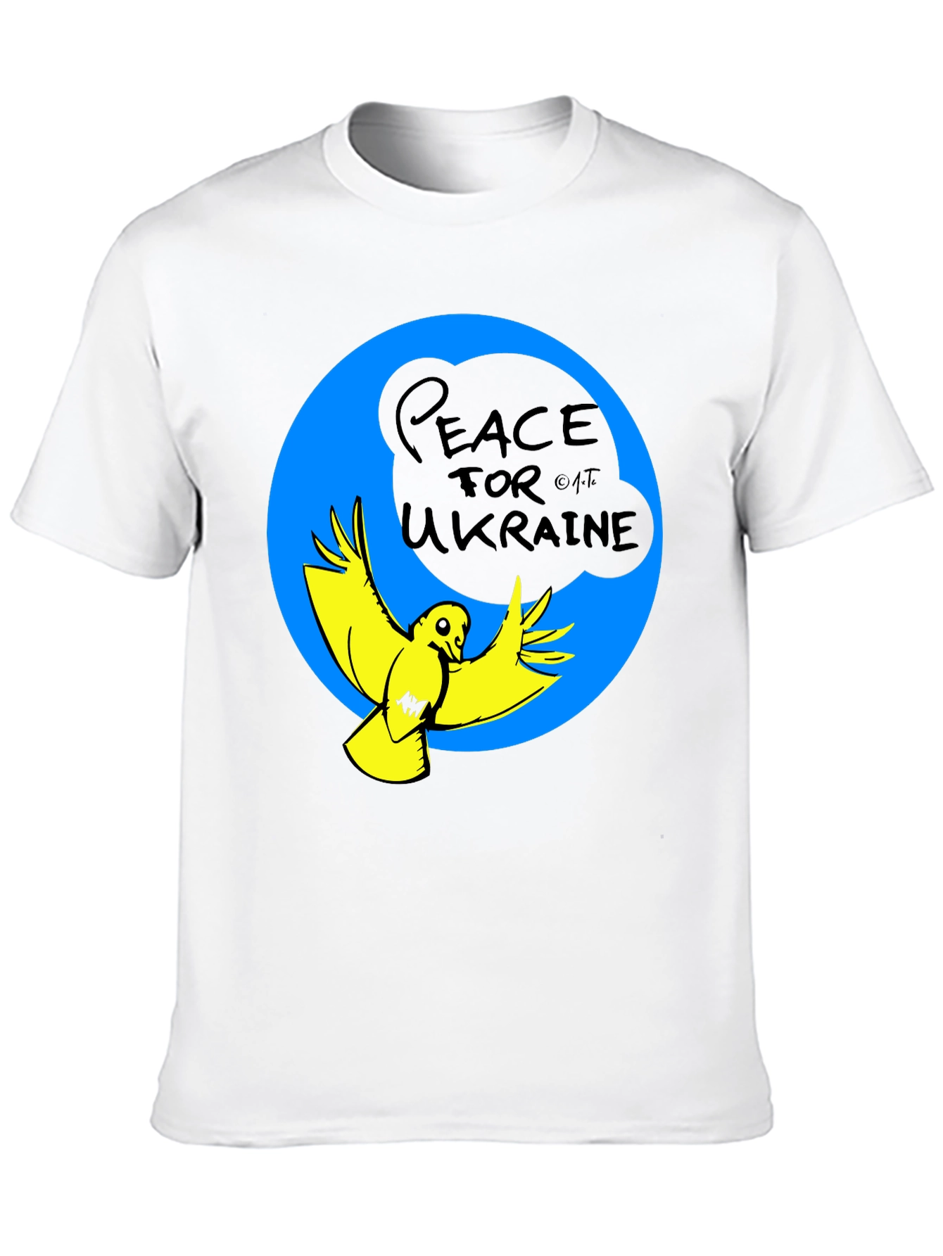 Peace for Ukraine T-Shirt - Dove Graphic Tee