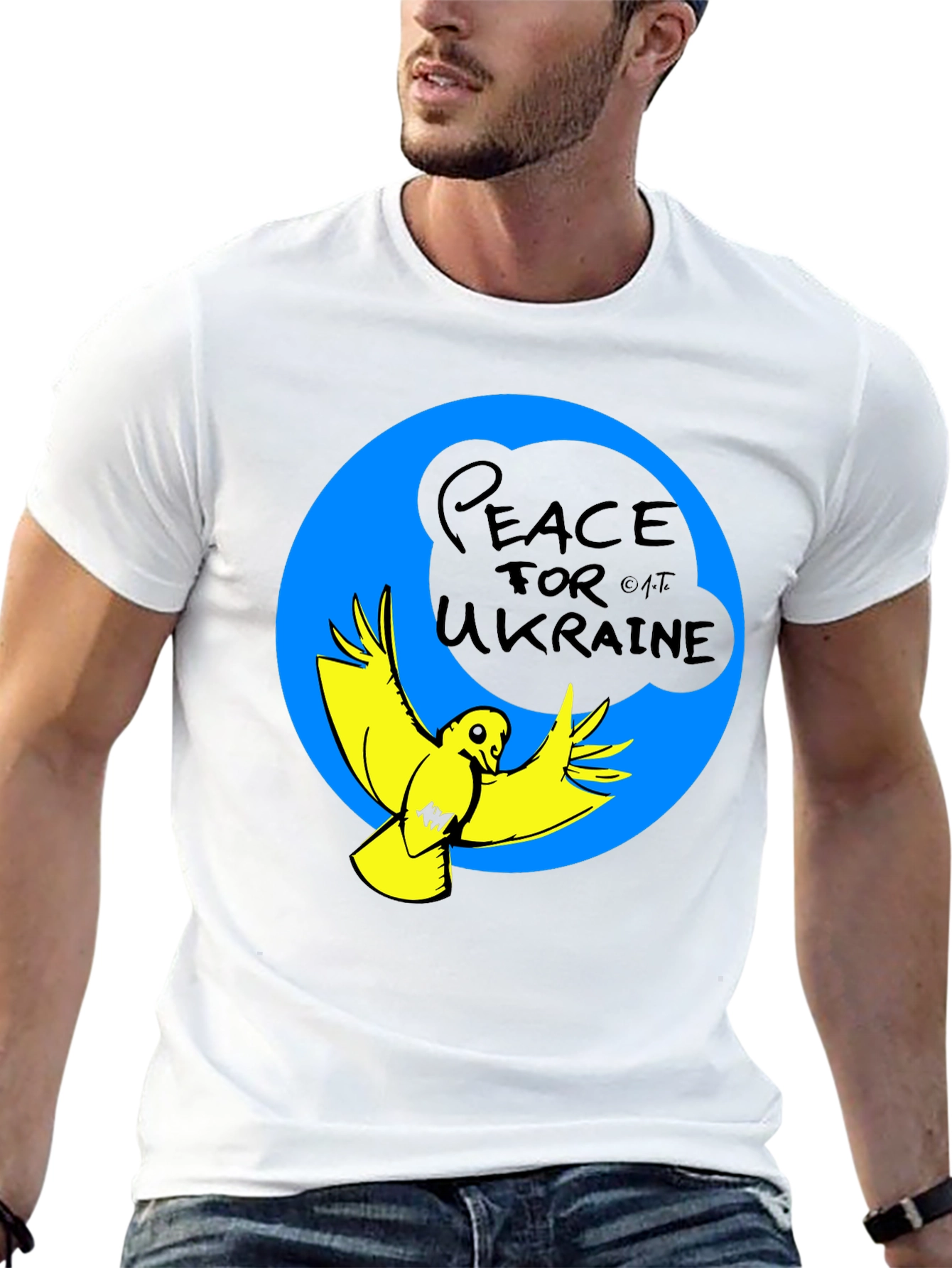 Peace for Ukraine T-Shirt - Dove Graphic Tee