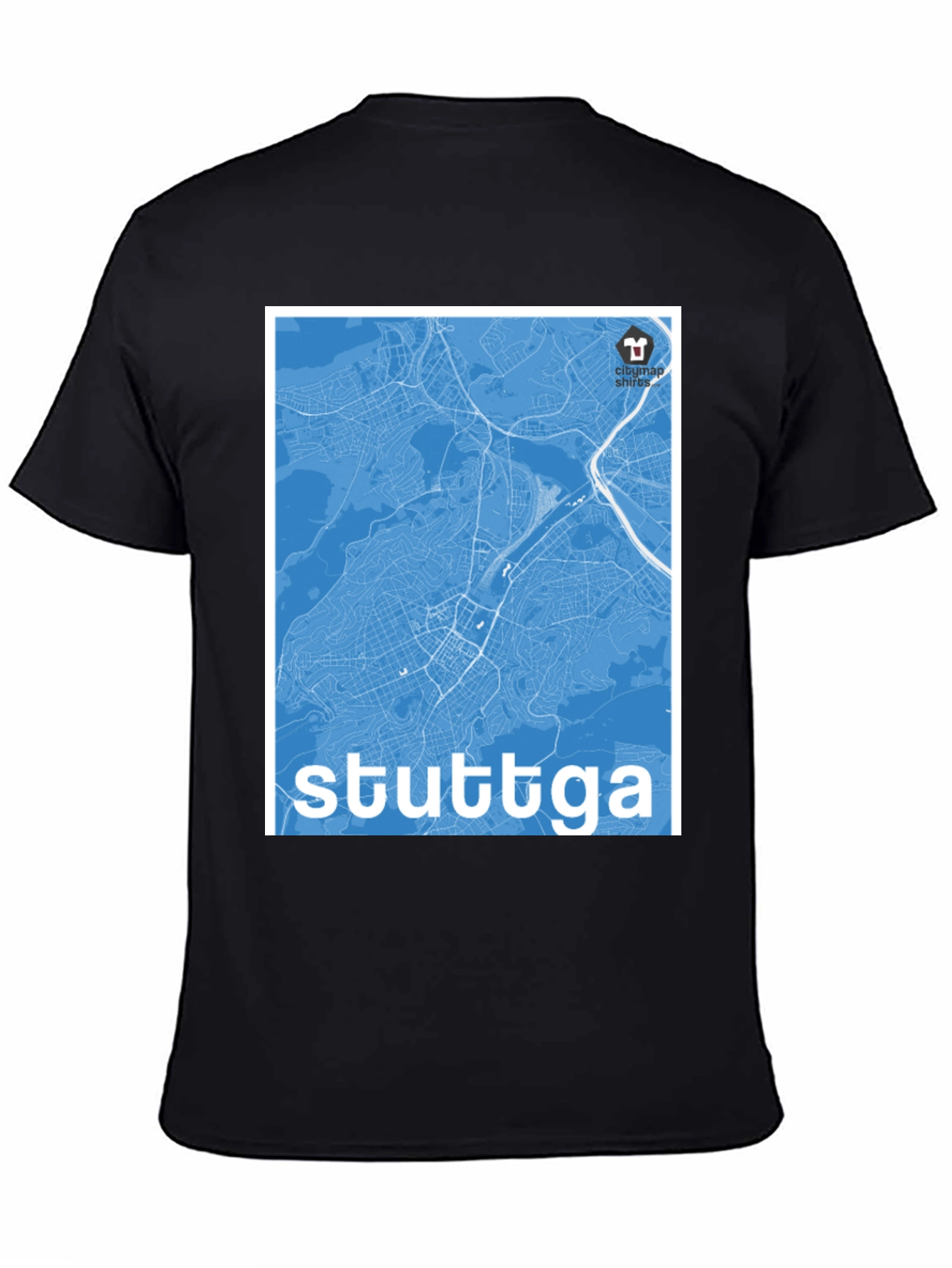 Stuttgart Map T-Shirt - City Map Shirts