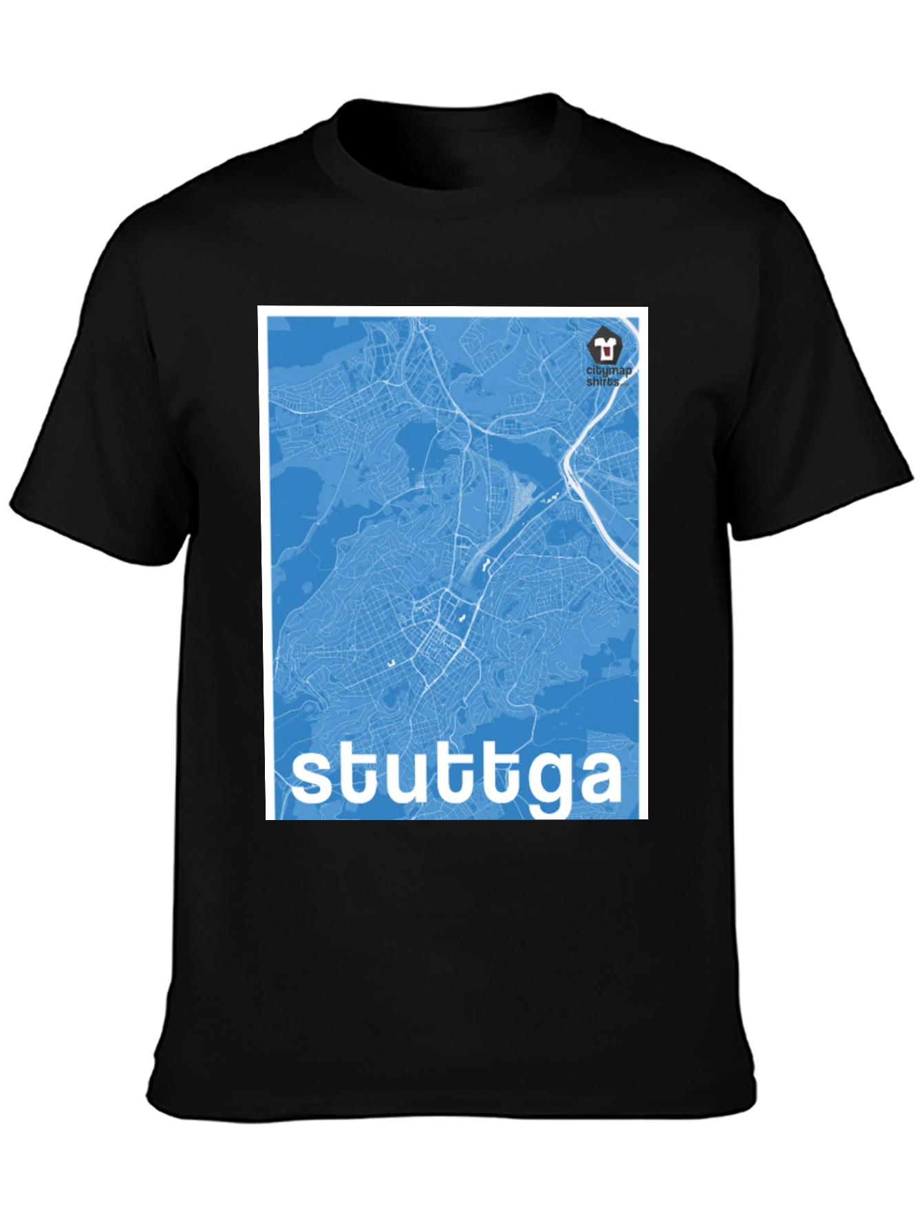 Stuttgart Map T-Shirt - City Map Shirts
