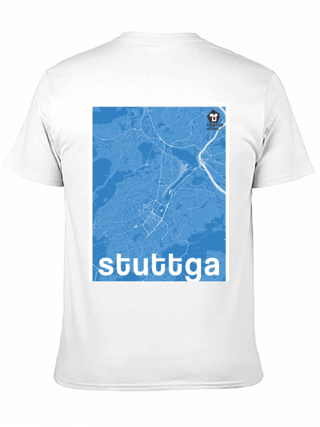 Stuttgart Map T-Shirt - City Map Shirts