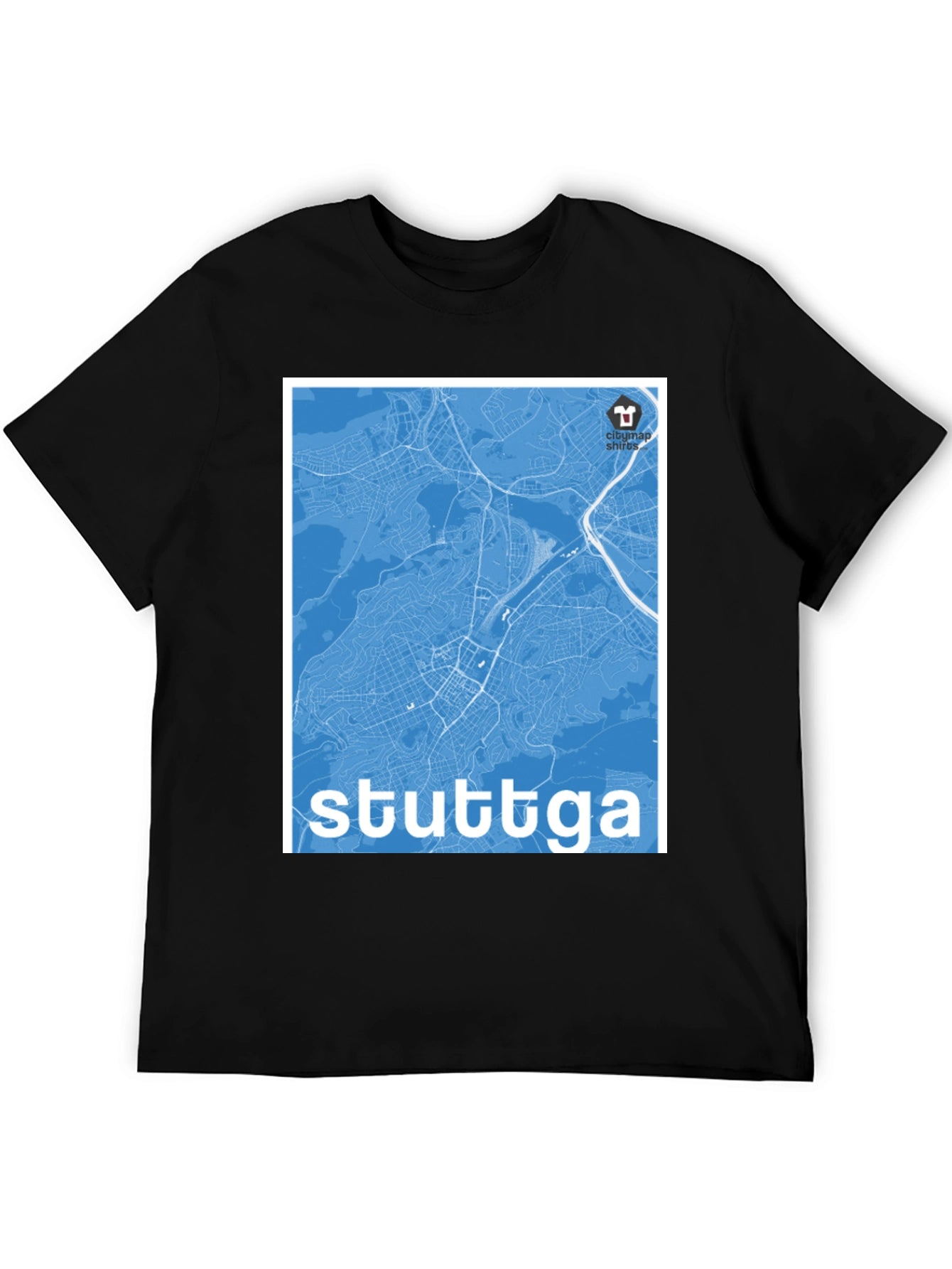 Stuttgart Map T-Shirt - City Map Shirts